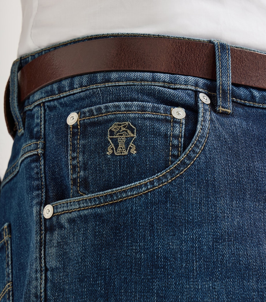 Brunello Cucinelli Mens Comfort Denim Straight Jeans Image 6