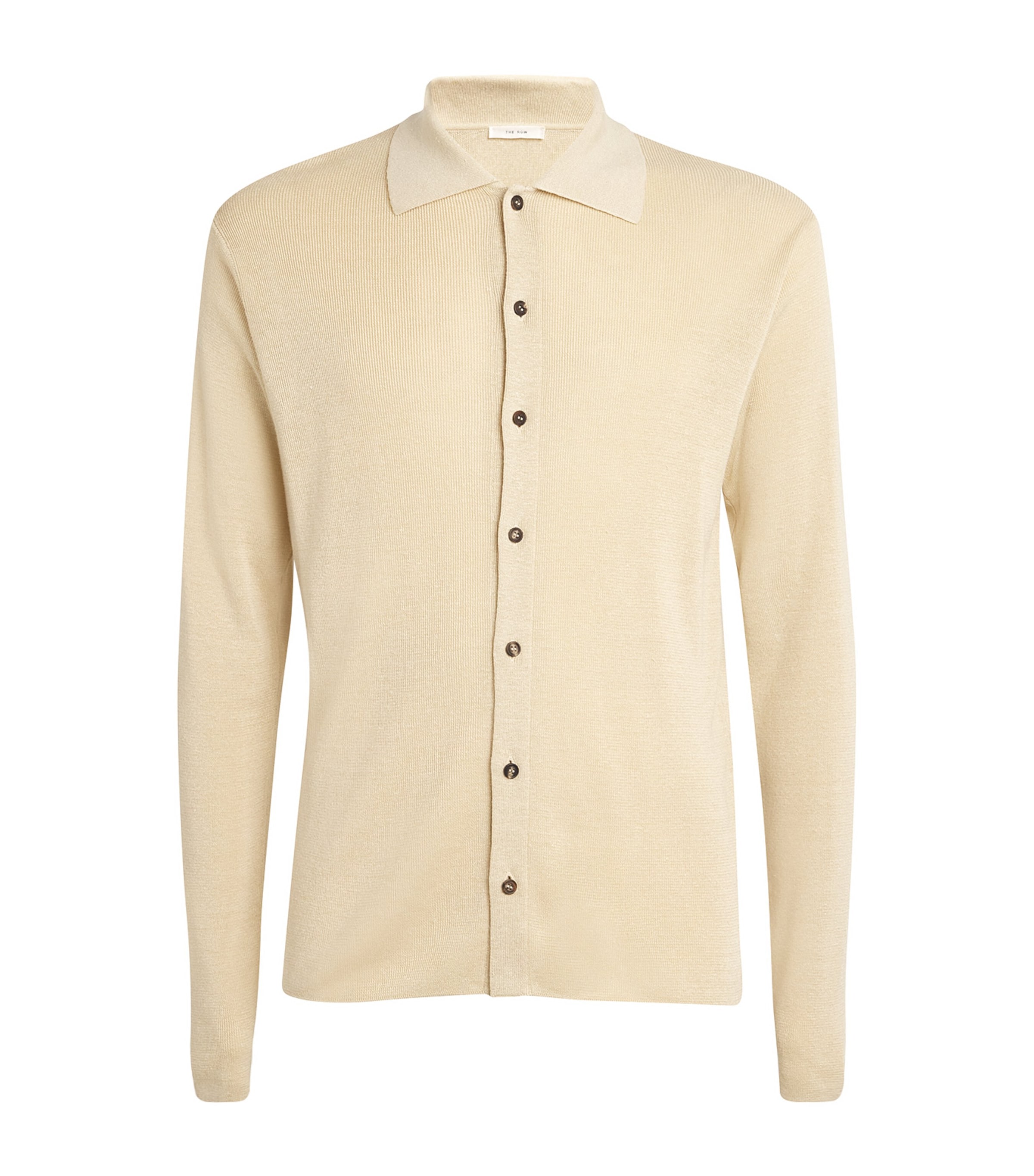 The Row Lorde Linen-silk Cardigan In Ivory