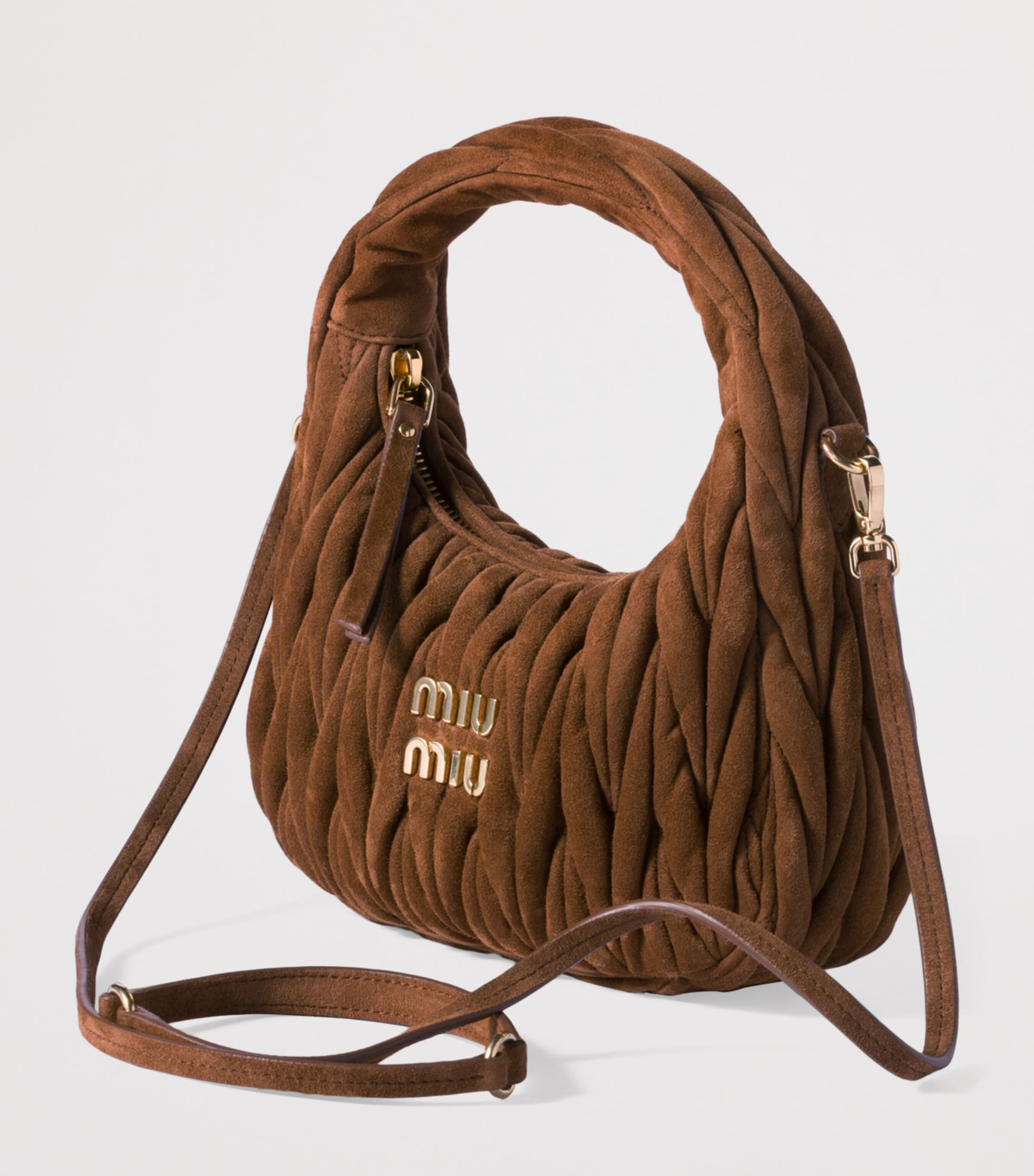 Small Matelassé Leather Wander Top-Handle Bag F0324 Image 2