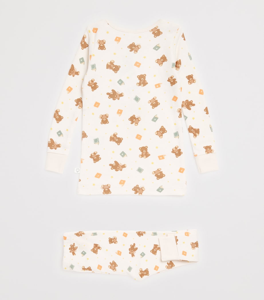 Organic Cotton-Bamboo Teddy Bear Pyjamas (12-36 Months) TEDDY BEAR PRINT Image 2
