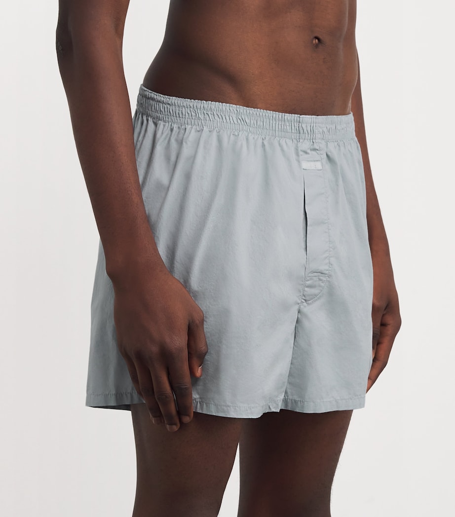 Cotton Poplin Boxer Shorts MERCURY Image 2