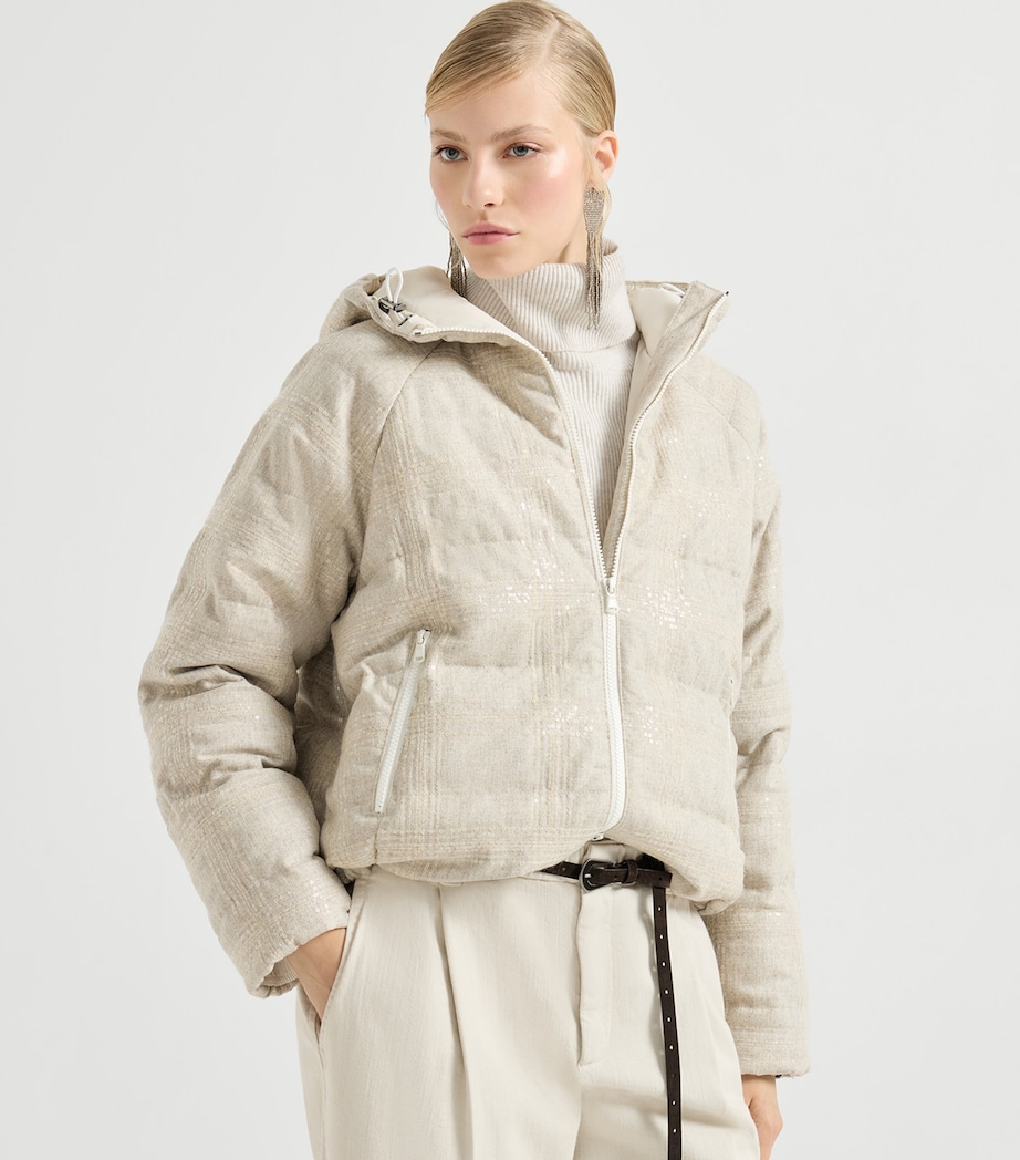 Virgin Wool Down Puffer Jacket C356 Image 4