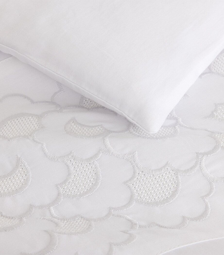 Festons Double Duvet Cover (200cm x 200cm) BLANC Image 4