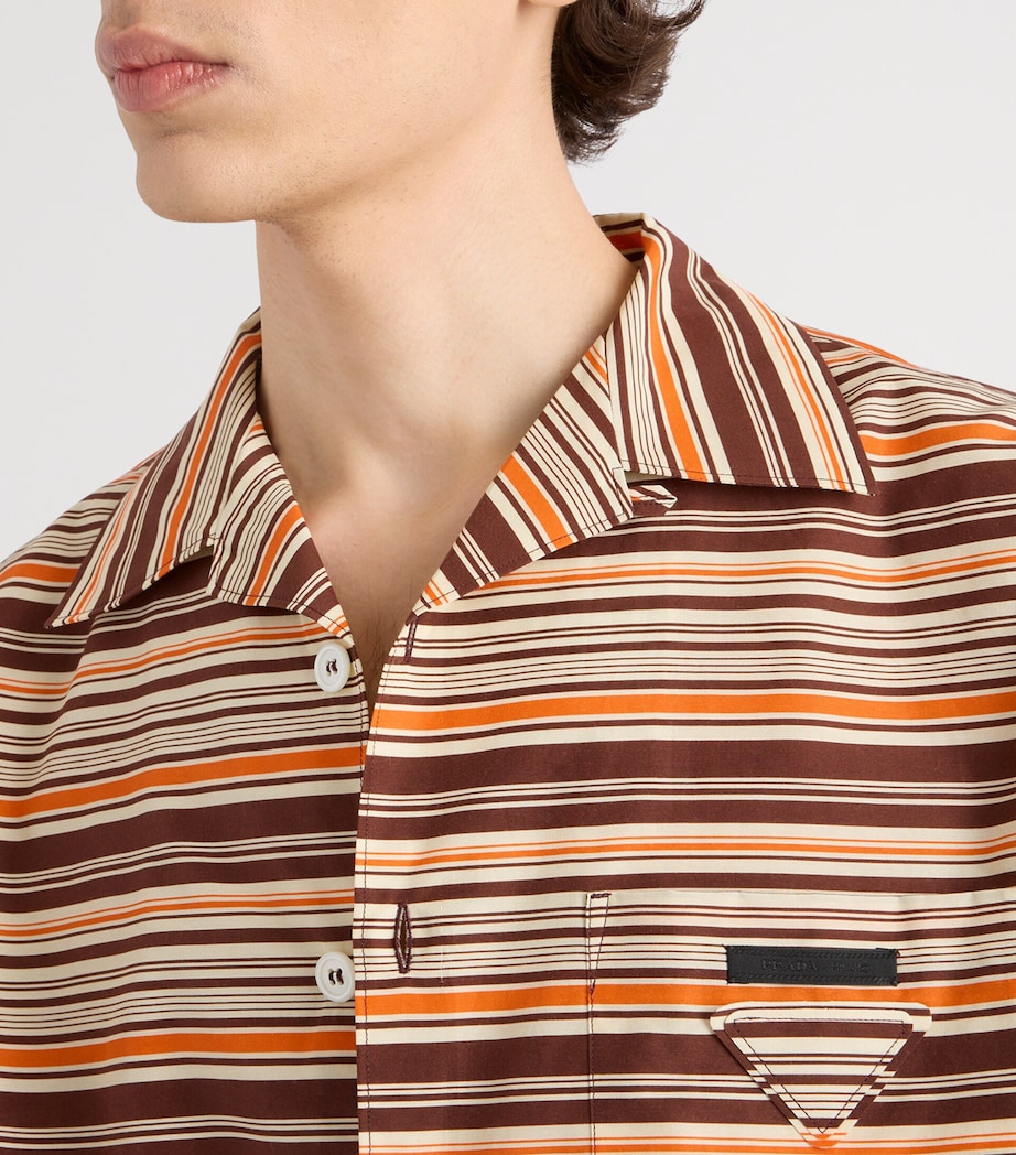 Prada Mens Cotton-Silk Bowling Shirt Image 3