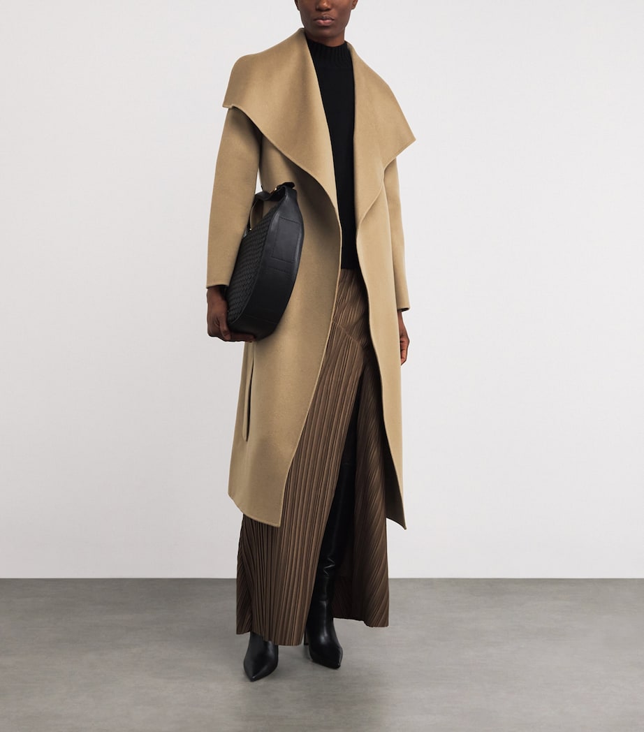 Wool Mai-CN Wrap Coat C0274 LIGHT CAMEL Image 2