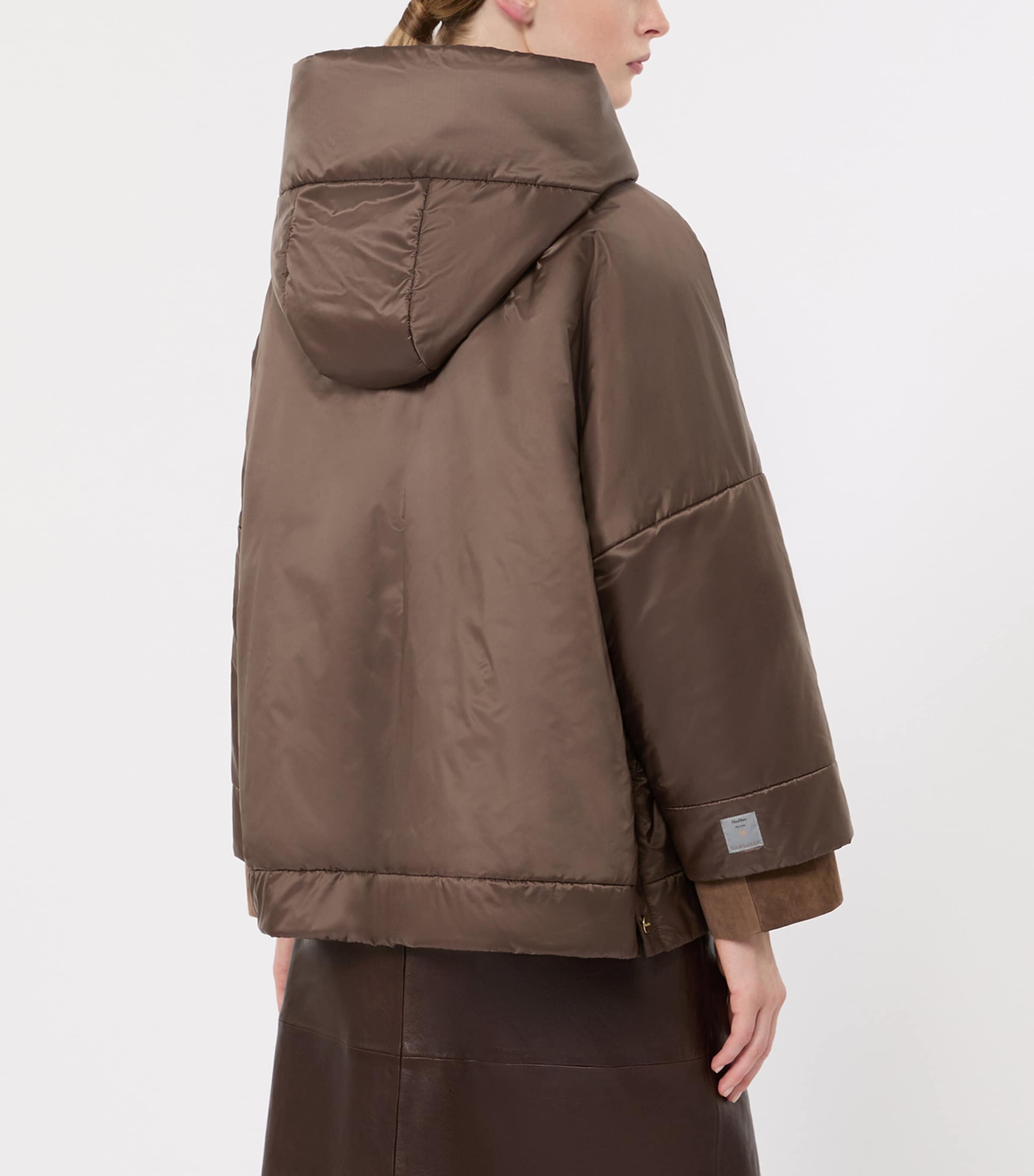 Max Mara Womens The Cube Hooded Jacket Brown Image 4