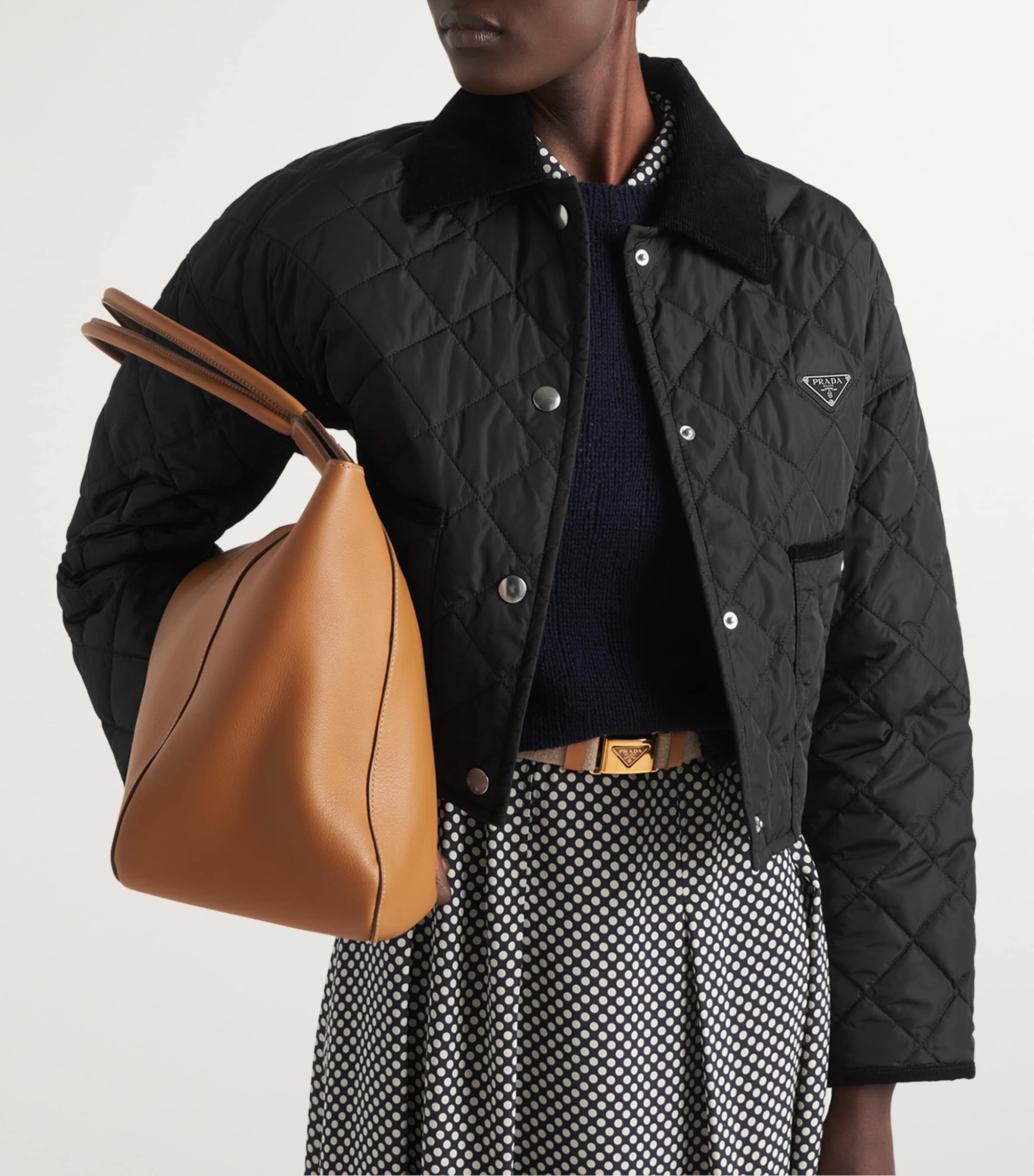 Re-Nylon Cropped Jacket F0002 Image 3