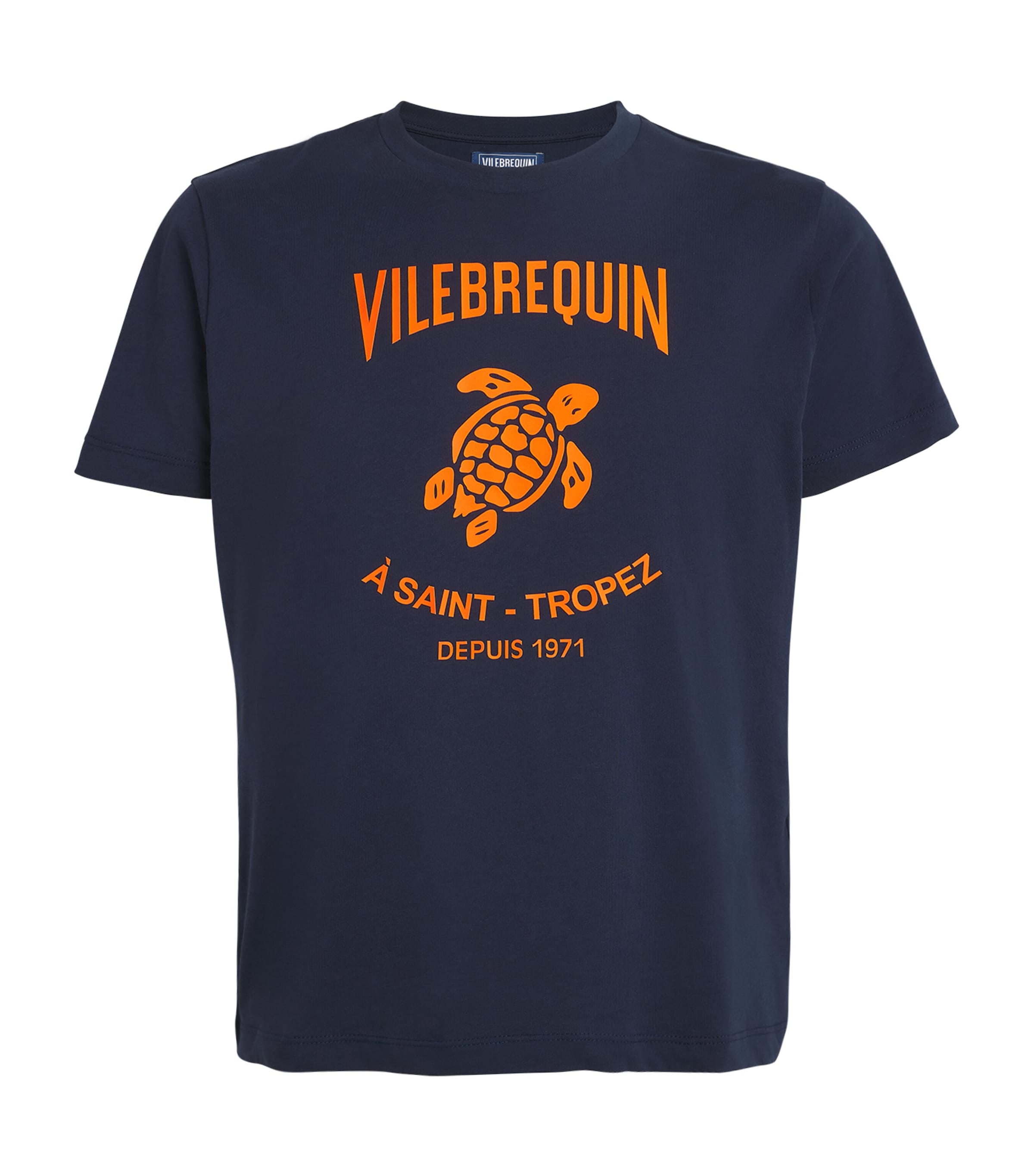 Tシャツ・カットソー VILEBREQUIN COTTON T-SHIRT WITH LOGO PRINT Vilebrequin Cotton Logo Print Portisol T-Shirt | Harrods UK