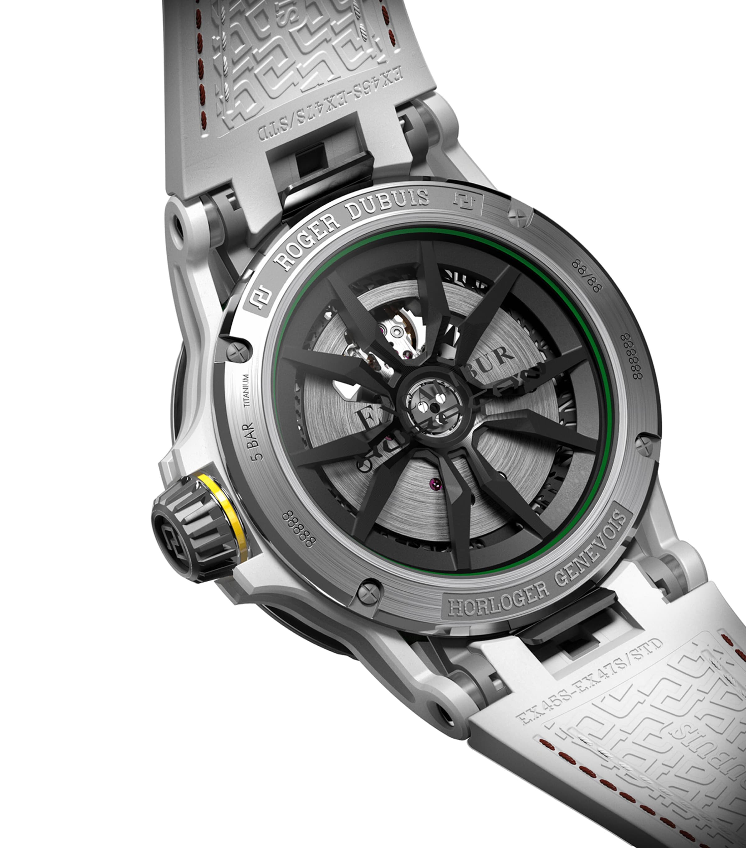 x Lamborghini MCF Excalibur Spider Huracán Watch 45mm GREEN Image 2