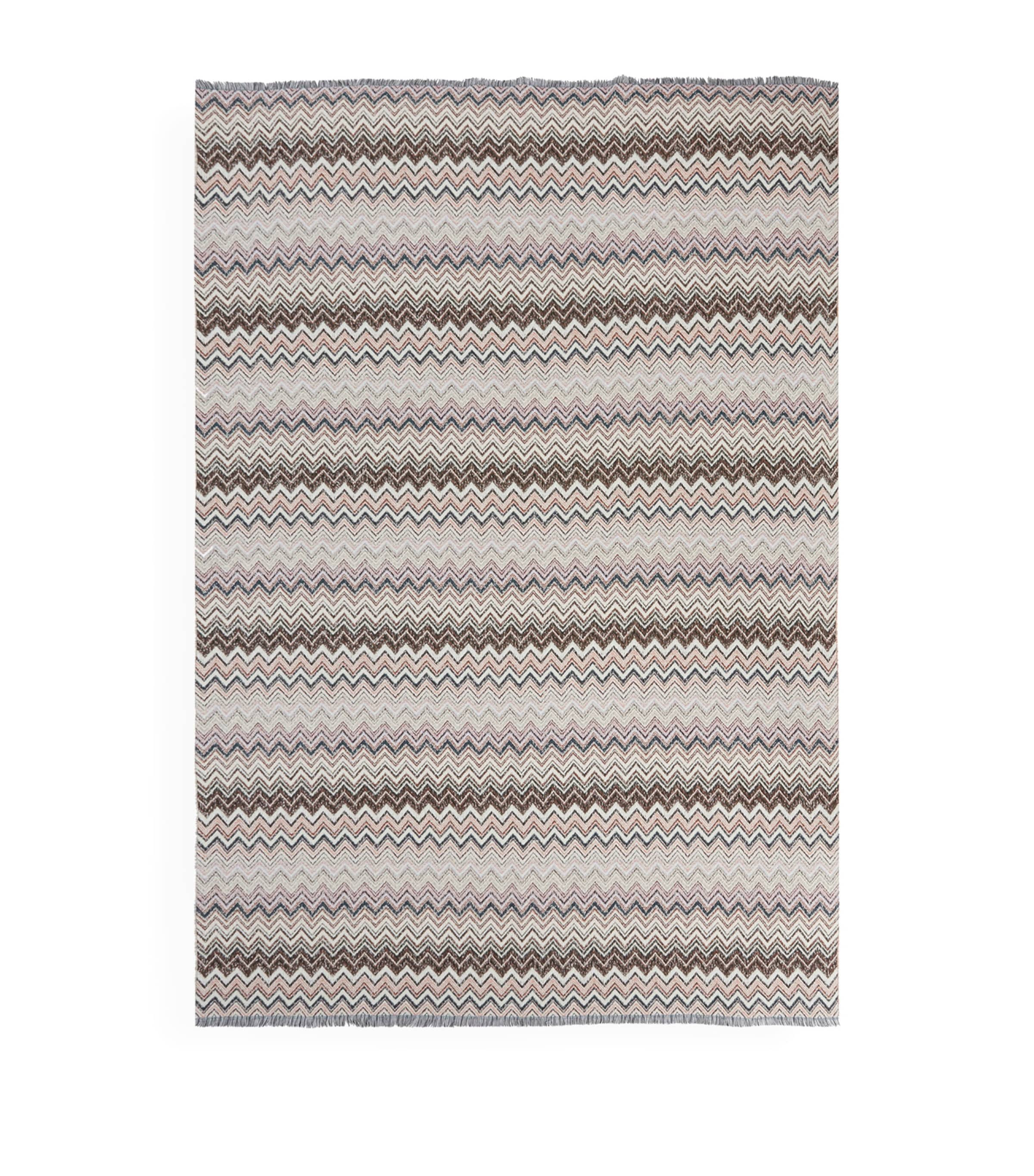 Wool-Blend Forest Throw (130cm x 195cm) 159 - ORNG MULTI Image 2