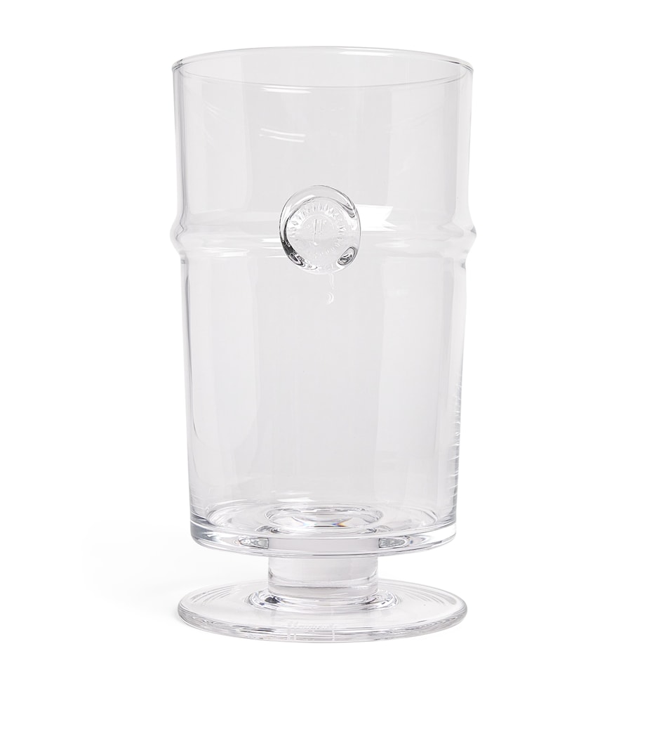 Medium Glass Emblem Vase CLEAR Image 1