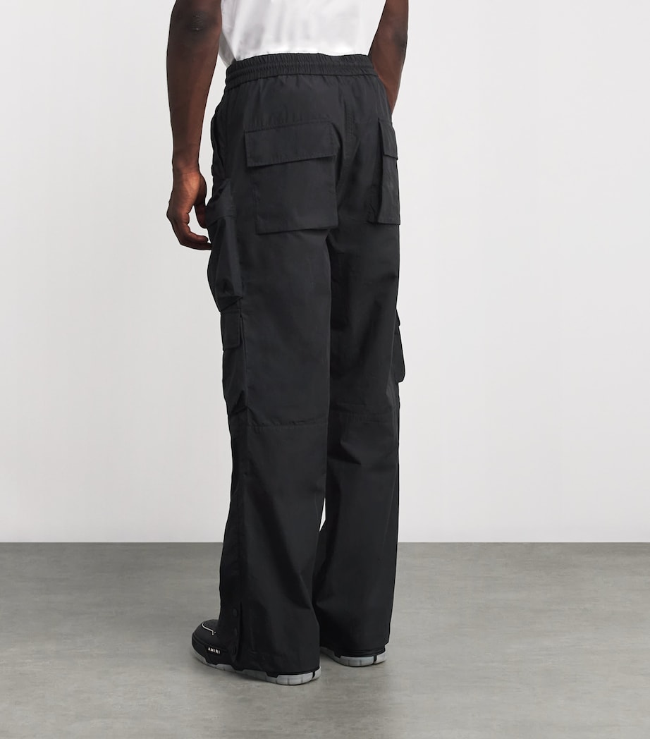 Cotton Cargo Trousers BLACK Image 4