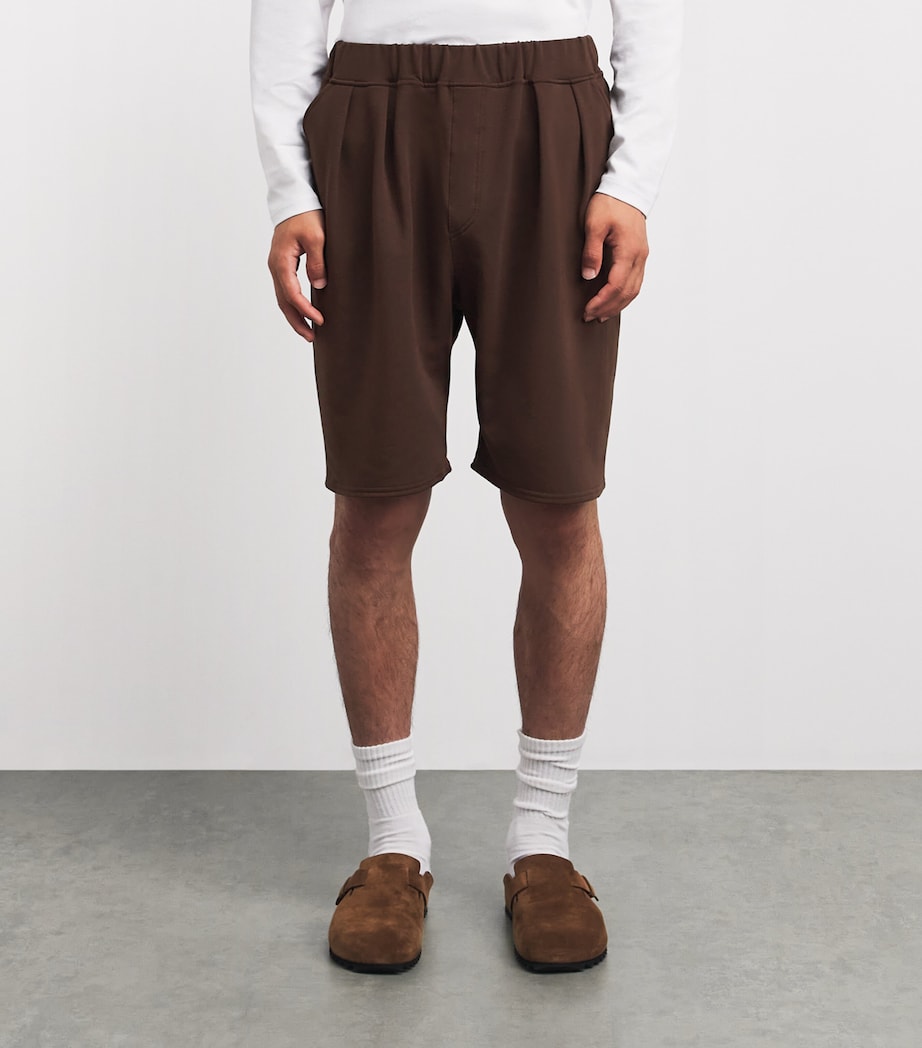 Homebody Mens Jersey Snuggle Shorts Coffee Bean Image 4