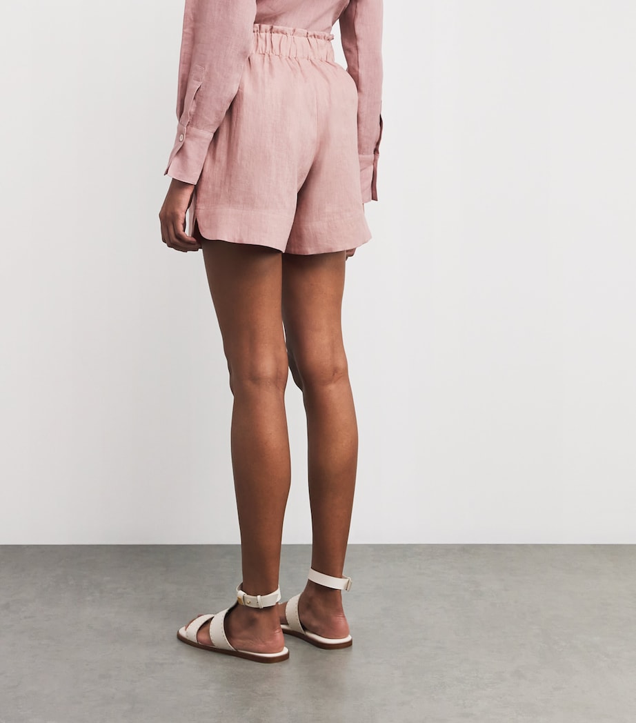 Linen Drawstring Shorts ANTICO Image 4