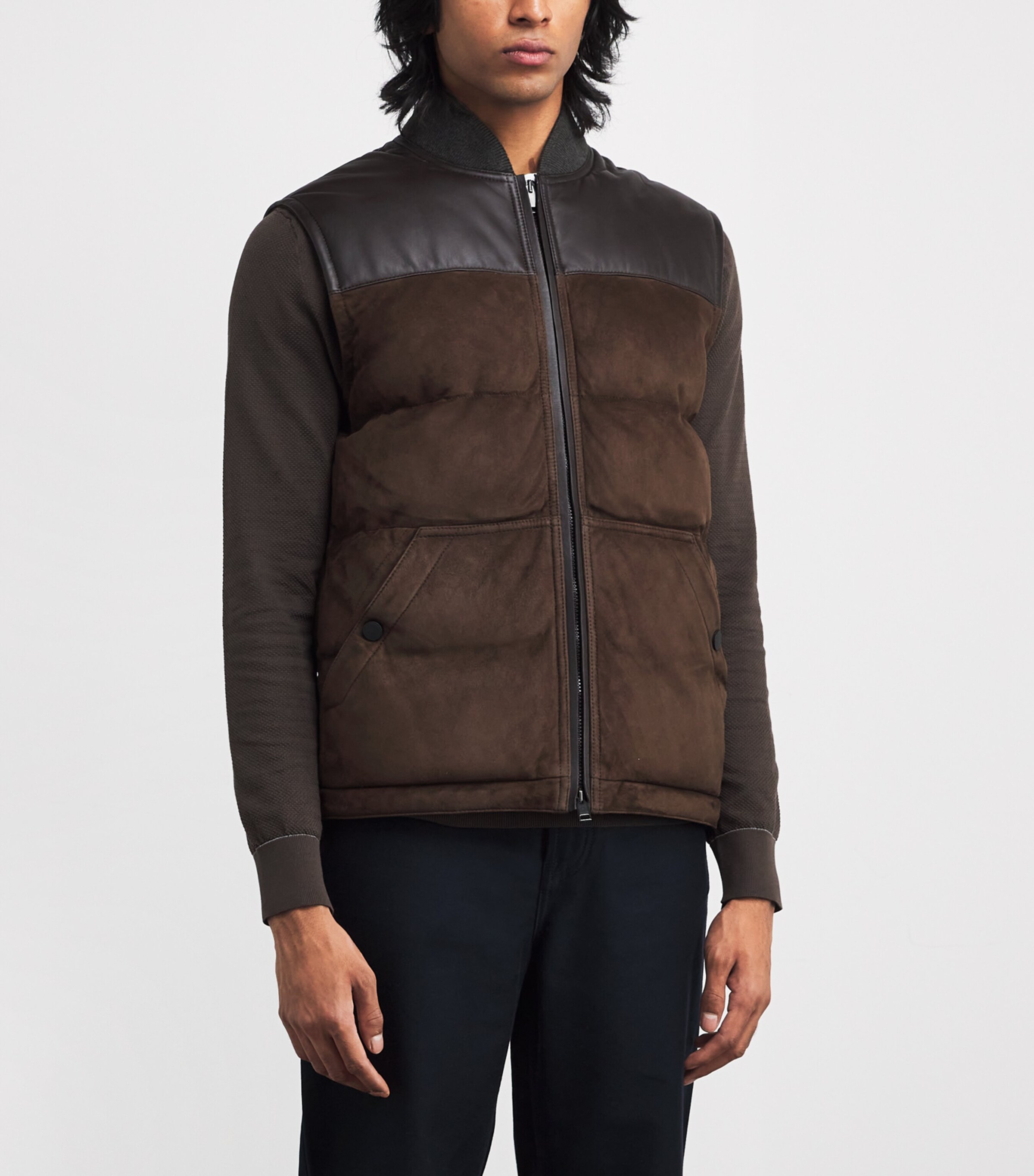 Suede-Nappa Padded Gilet 2100 Image 3