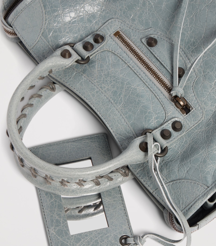 Balenciaga Small Lambskin Le City Top-Handle Bag Image 9