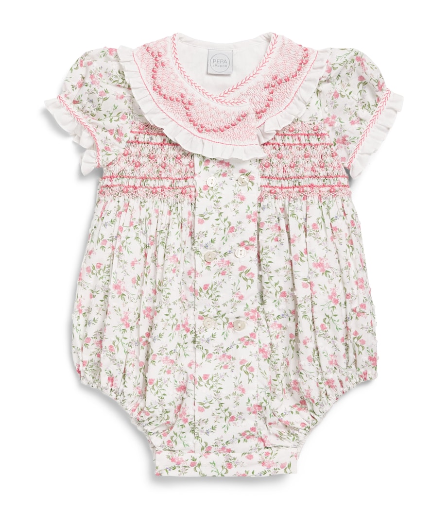 PEPA LONDON Floral Alice Bodysuit (6 Months-2 Years) Pink Image 1