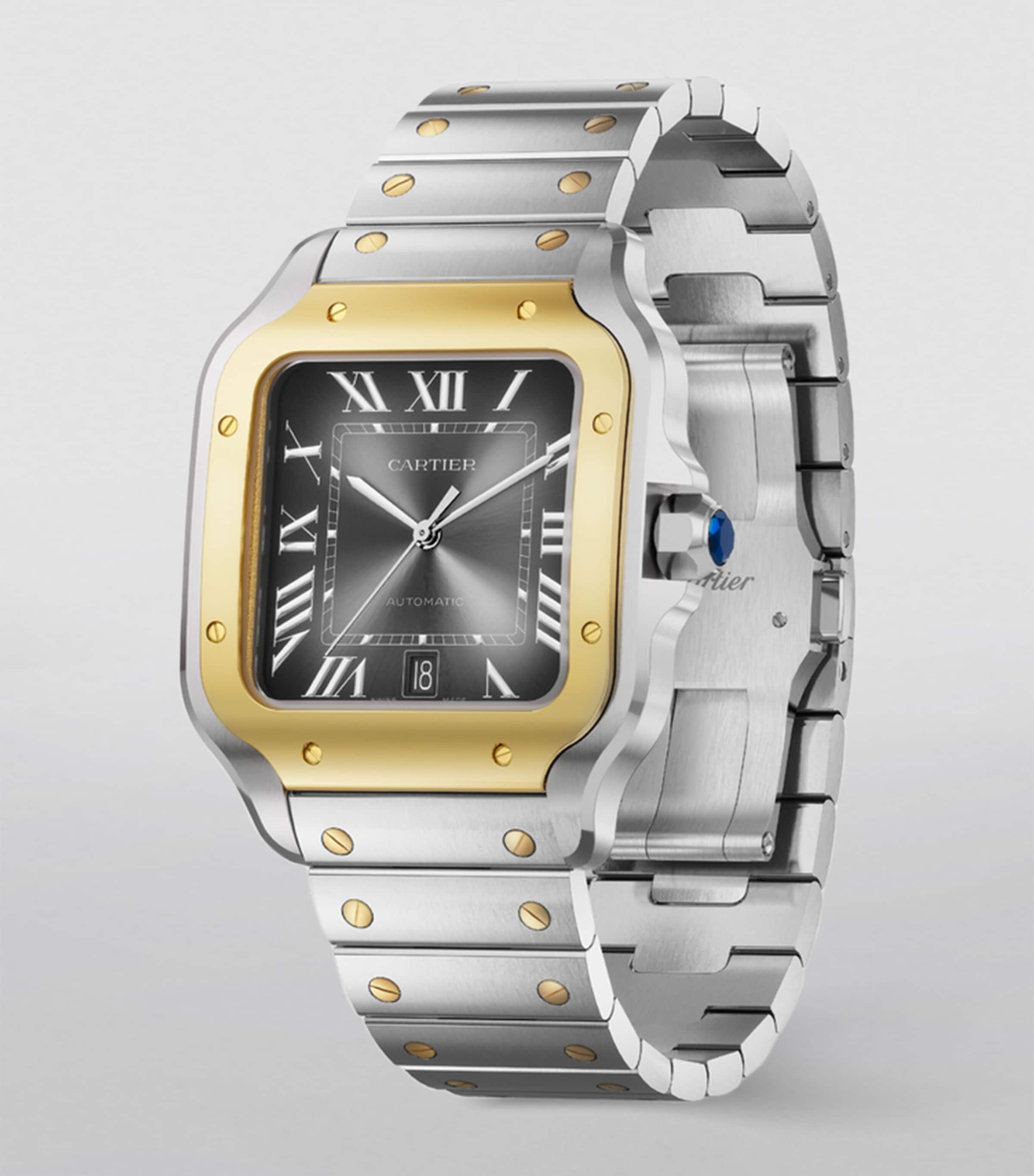 Yellow Gold and Stainless Steel Santos de Cartier Watch 39.8mm YELLOW GOLD Image 6