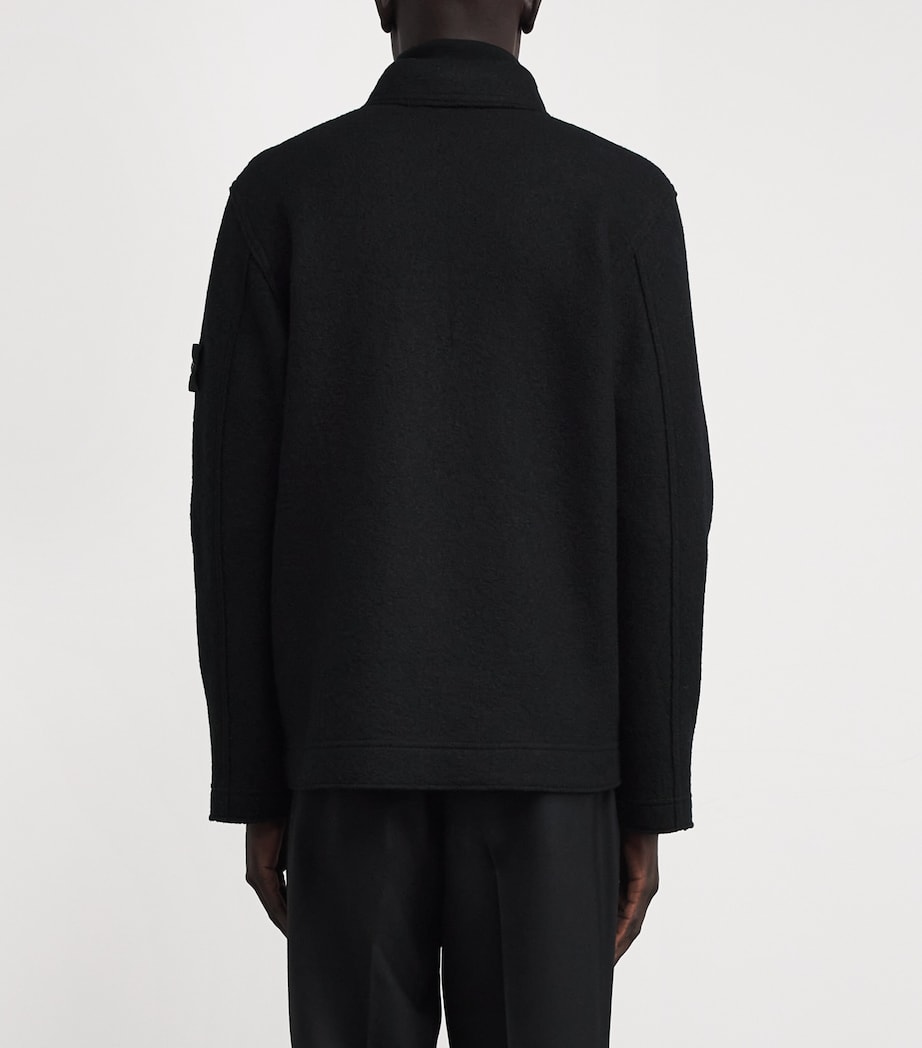 Virgin Wool Felt Overshirt V0029 Image 4