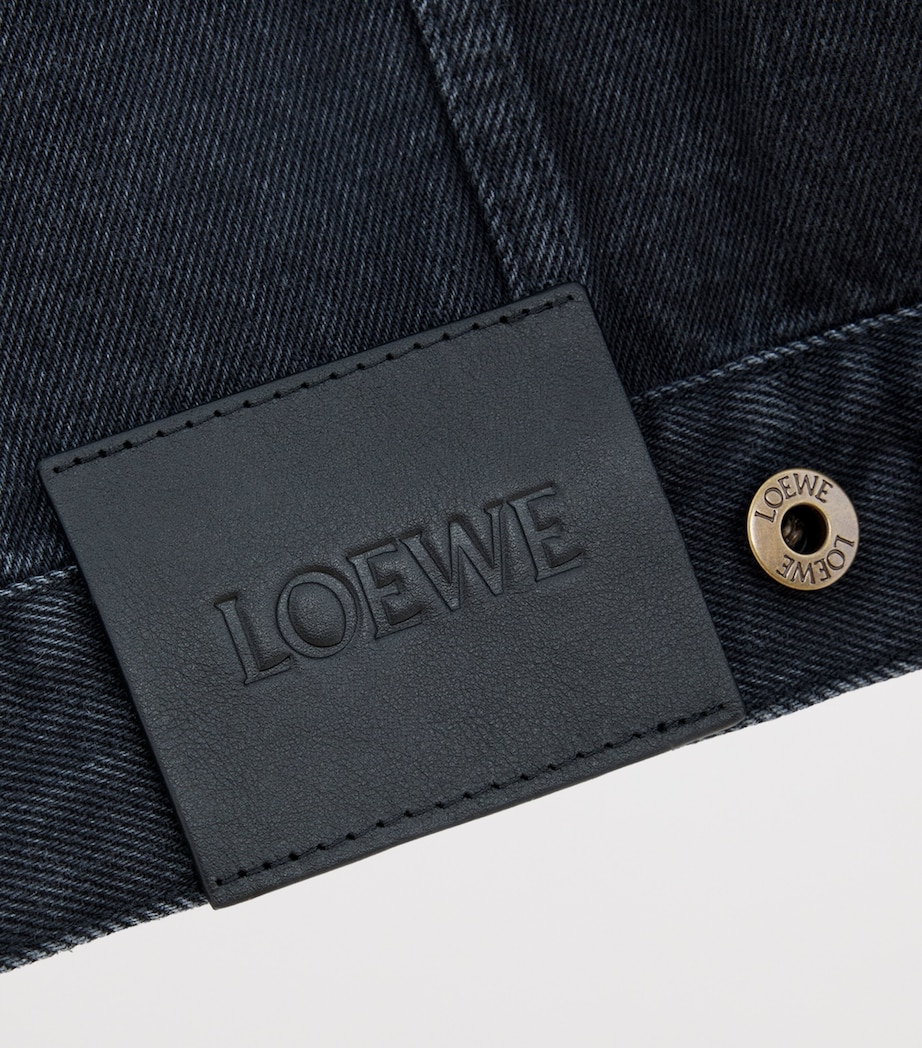 Anagram Denim Jacket BLACK Image 3