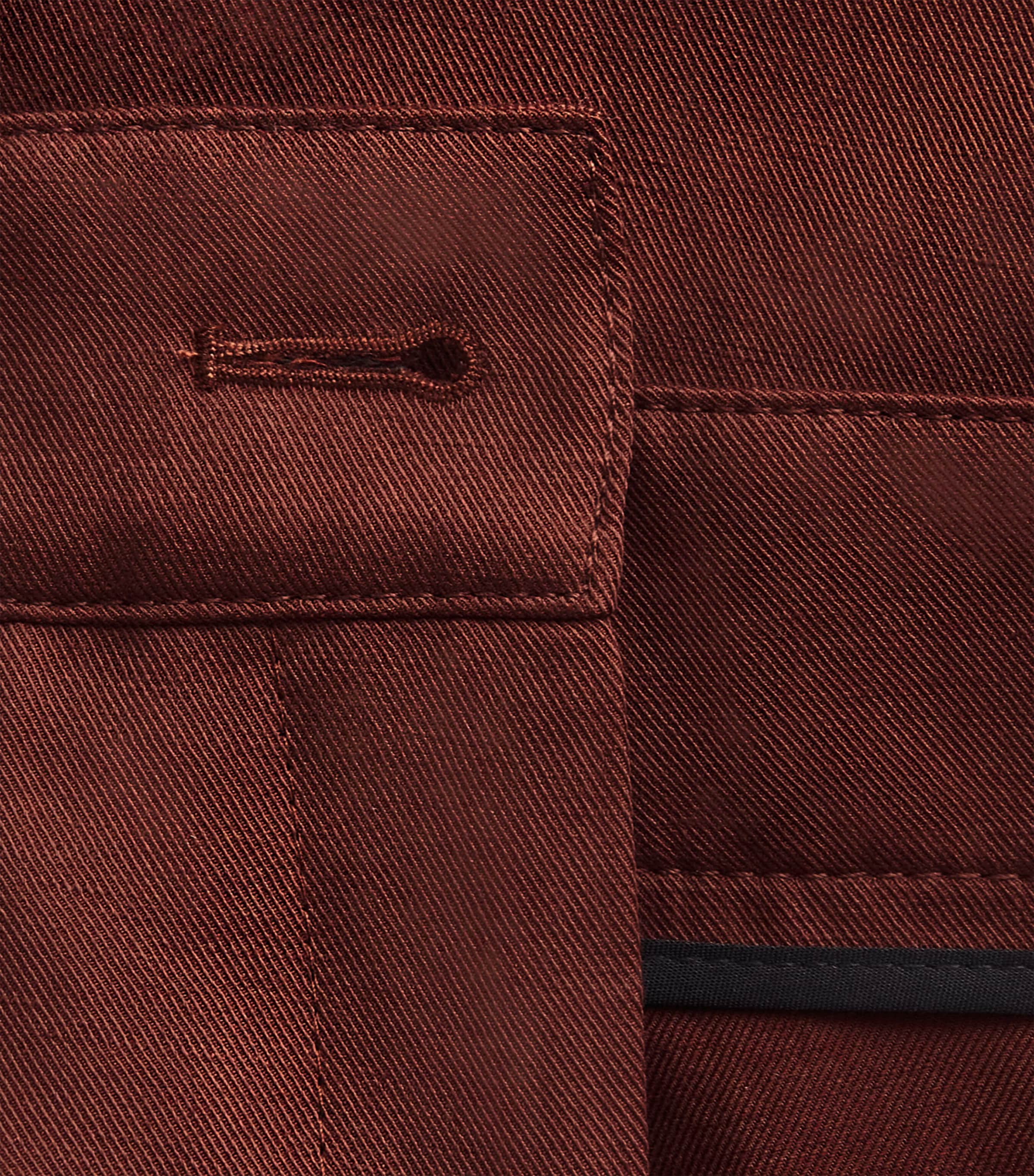 ME+EM Womens Linen-Blend Extreme Taper Trousers Cinnamon Brown Image 6