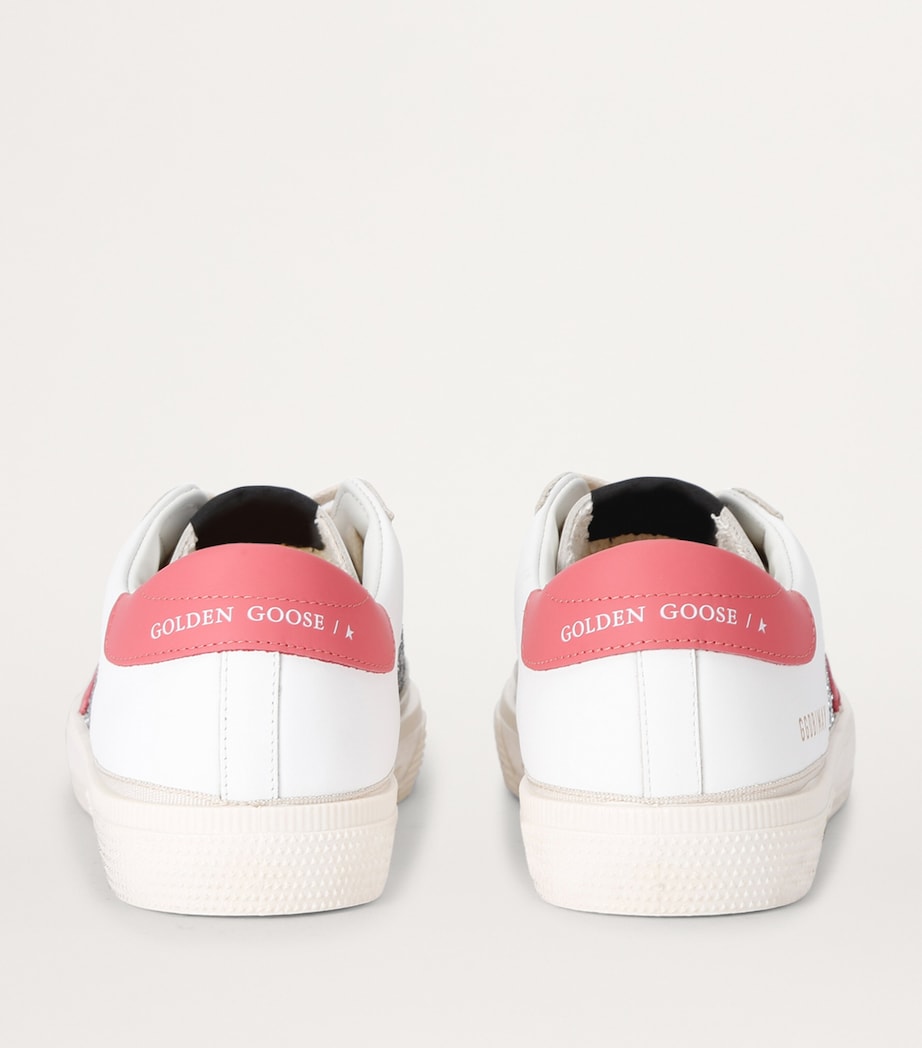 Leather May Sneakers SILVER COM Image 2