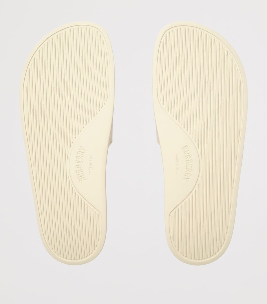 Burberry Logo Slides Sesame Dove Beige Image 5
