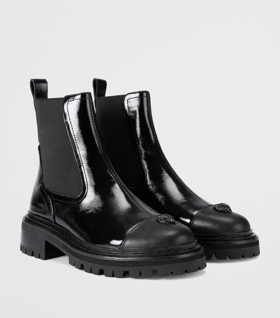 Leather Sloane Chelsea Boots BLACK Image 3