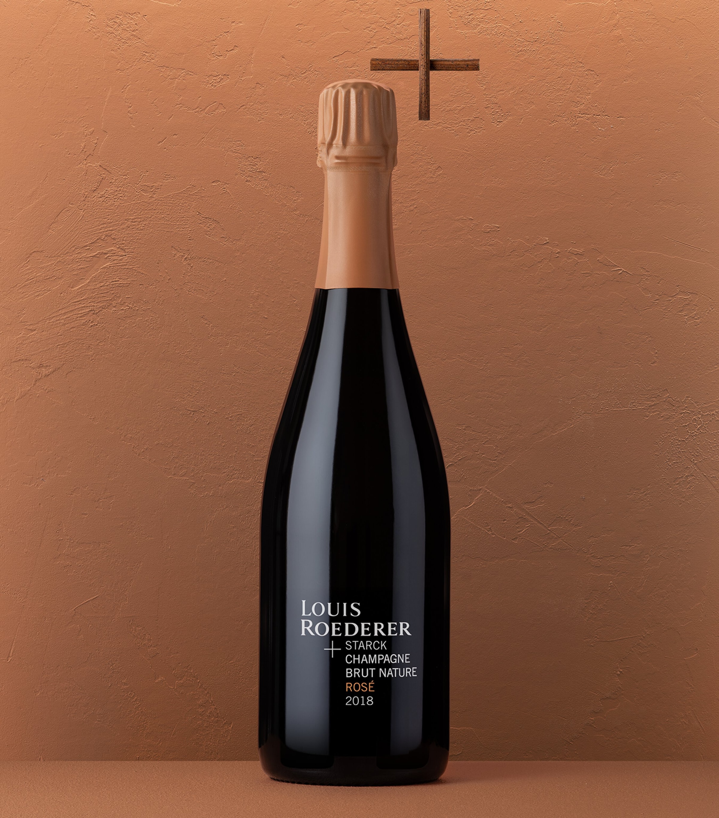 Louis Roederer x Philippe Starck Brut Nature Rosé Champagne 2018