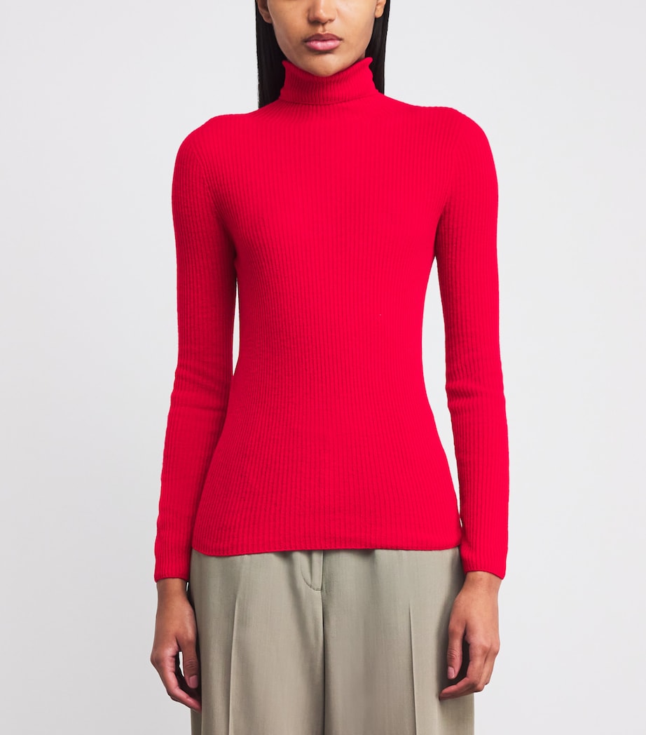 Wool-Silk-Cashmere Rollneck Sweater 3045 LACCA Image 3
