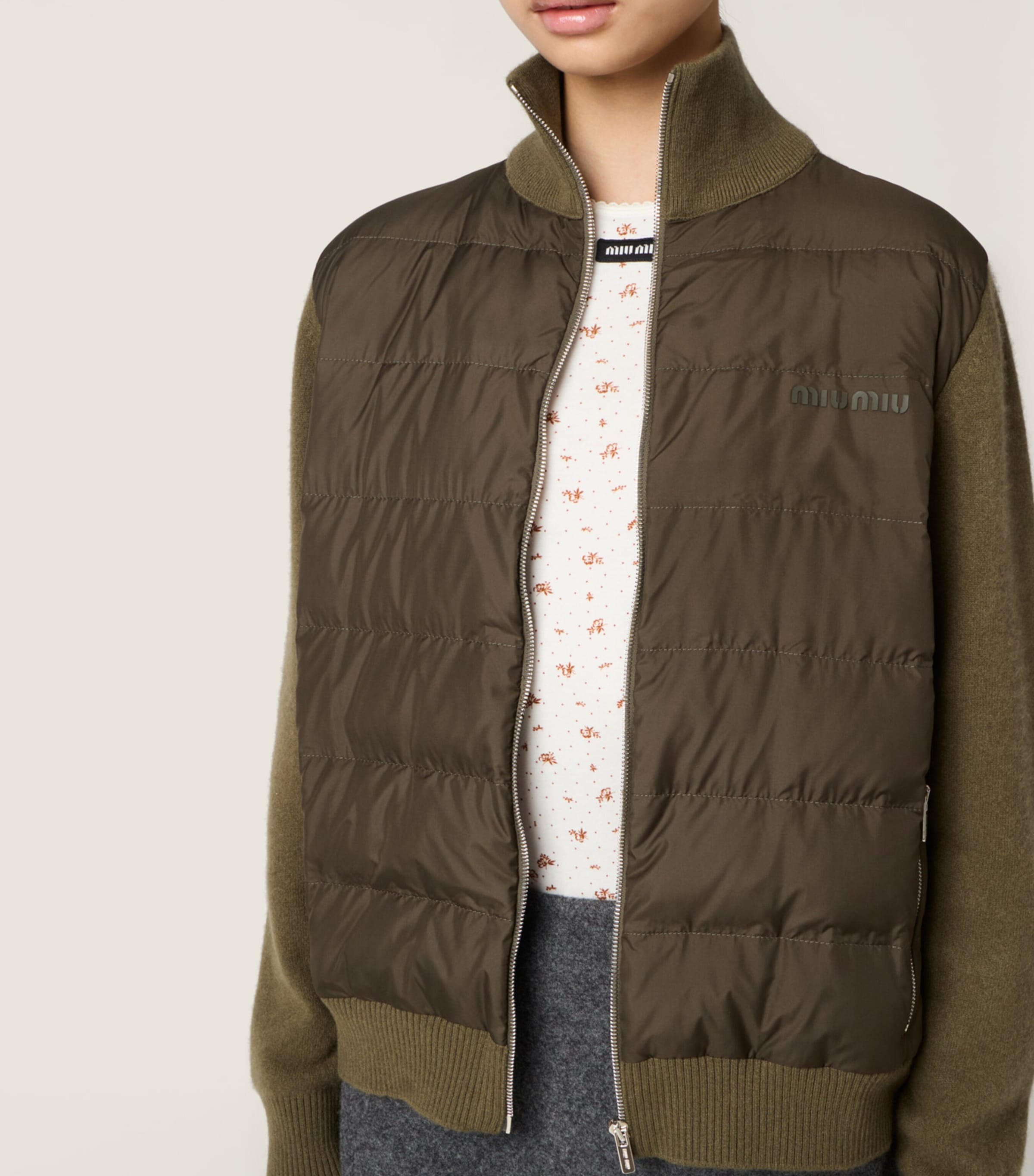 Cashmere Down-Filled Jacket F0393 Image 4