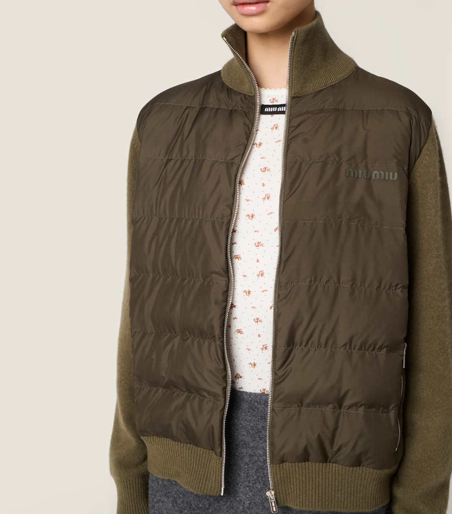 Cashmere Down-Filled Jacket F0393 Image 4