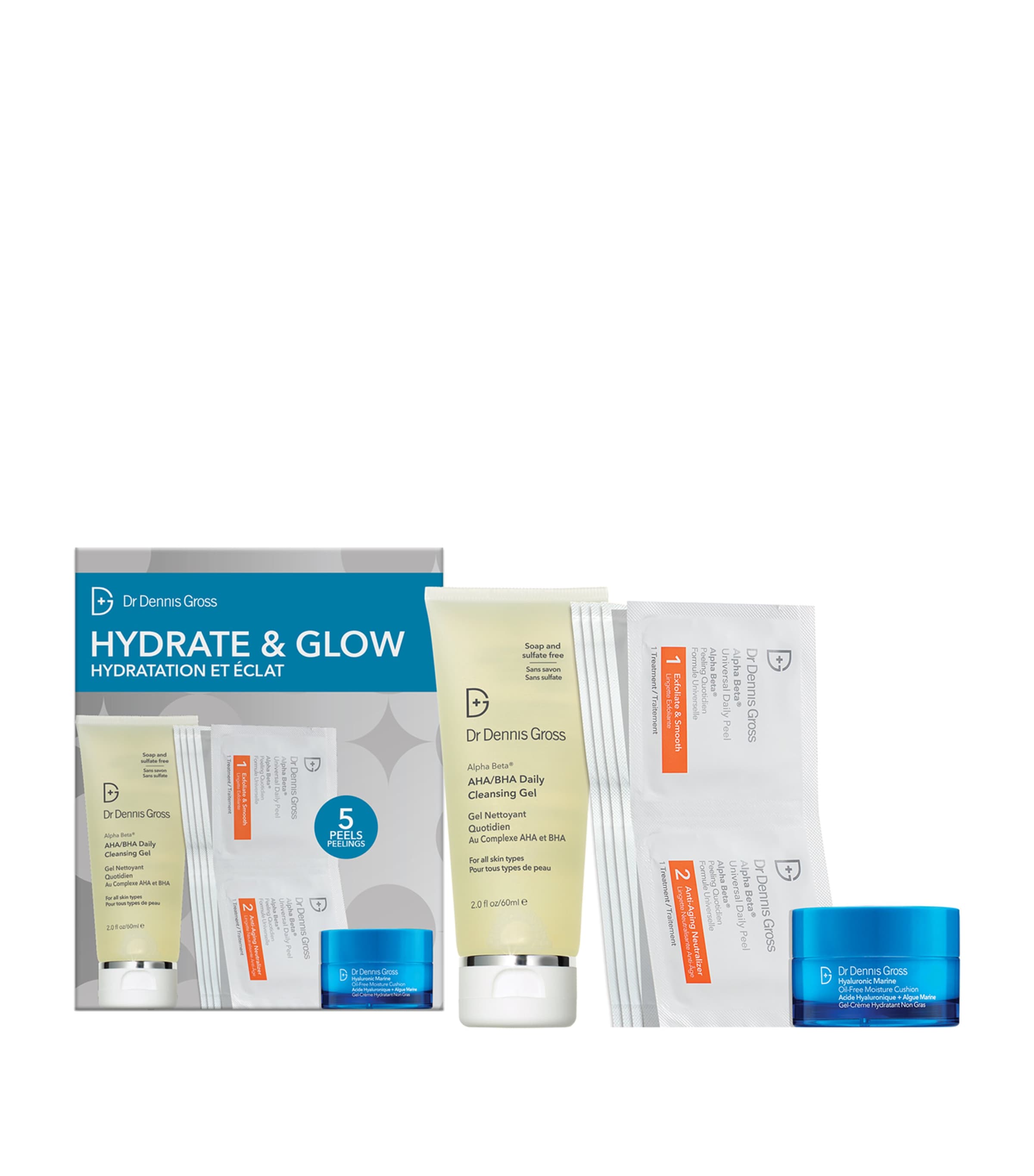 Dr Dennis Gross Hydrate & Glow Kit In Transparent