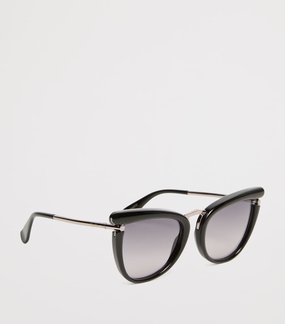 Max Mara Acetate Butterfly Sunglasses Black Image 3