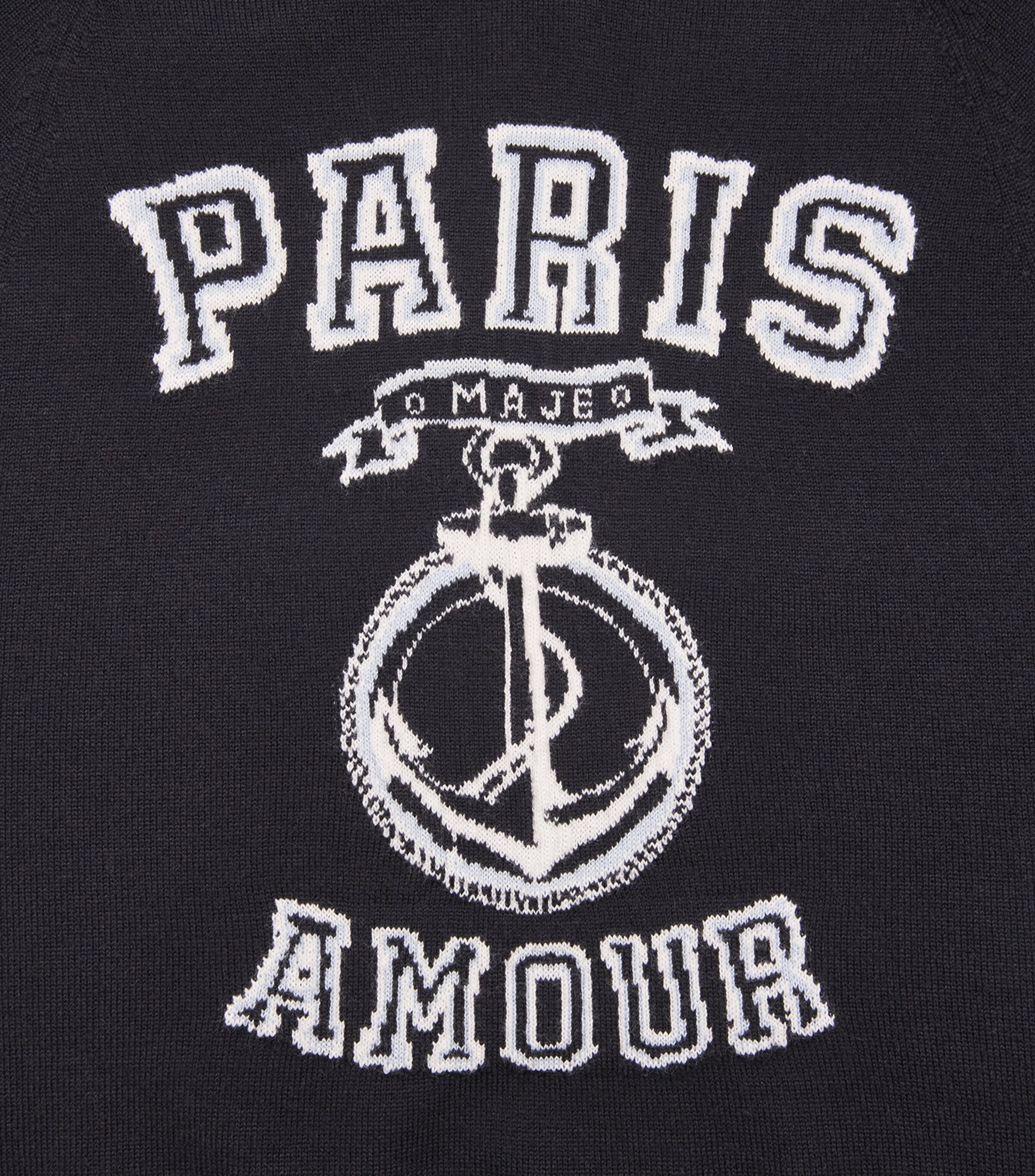 Paris Amour Logo Sweater NAVY Image 5