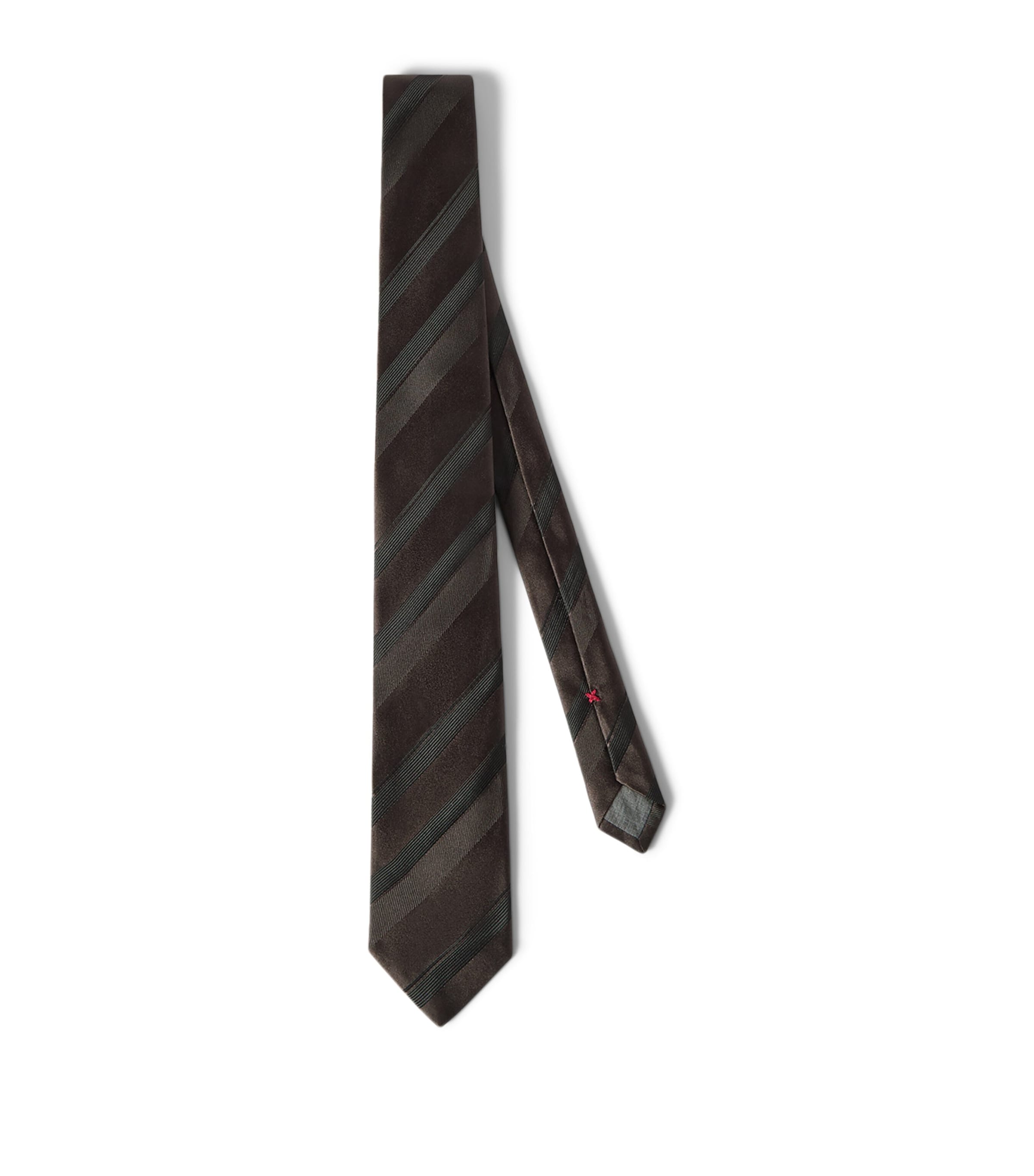 Brunello Cucinelli Silk Geometric Tie Image 1