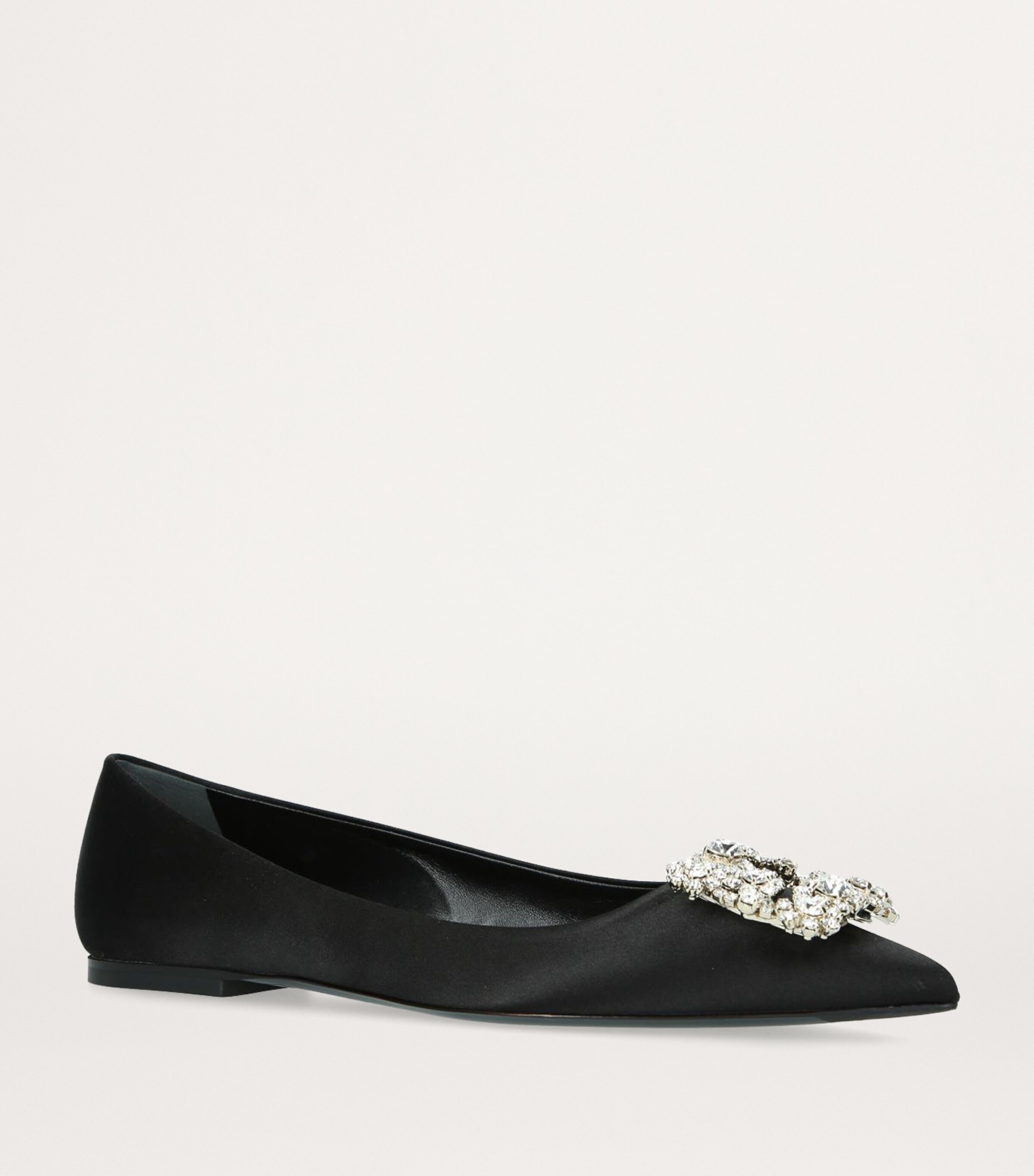 Roger Vivier Satin Flower Strass Ballet Flats Image 3