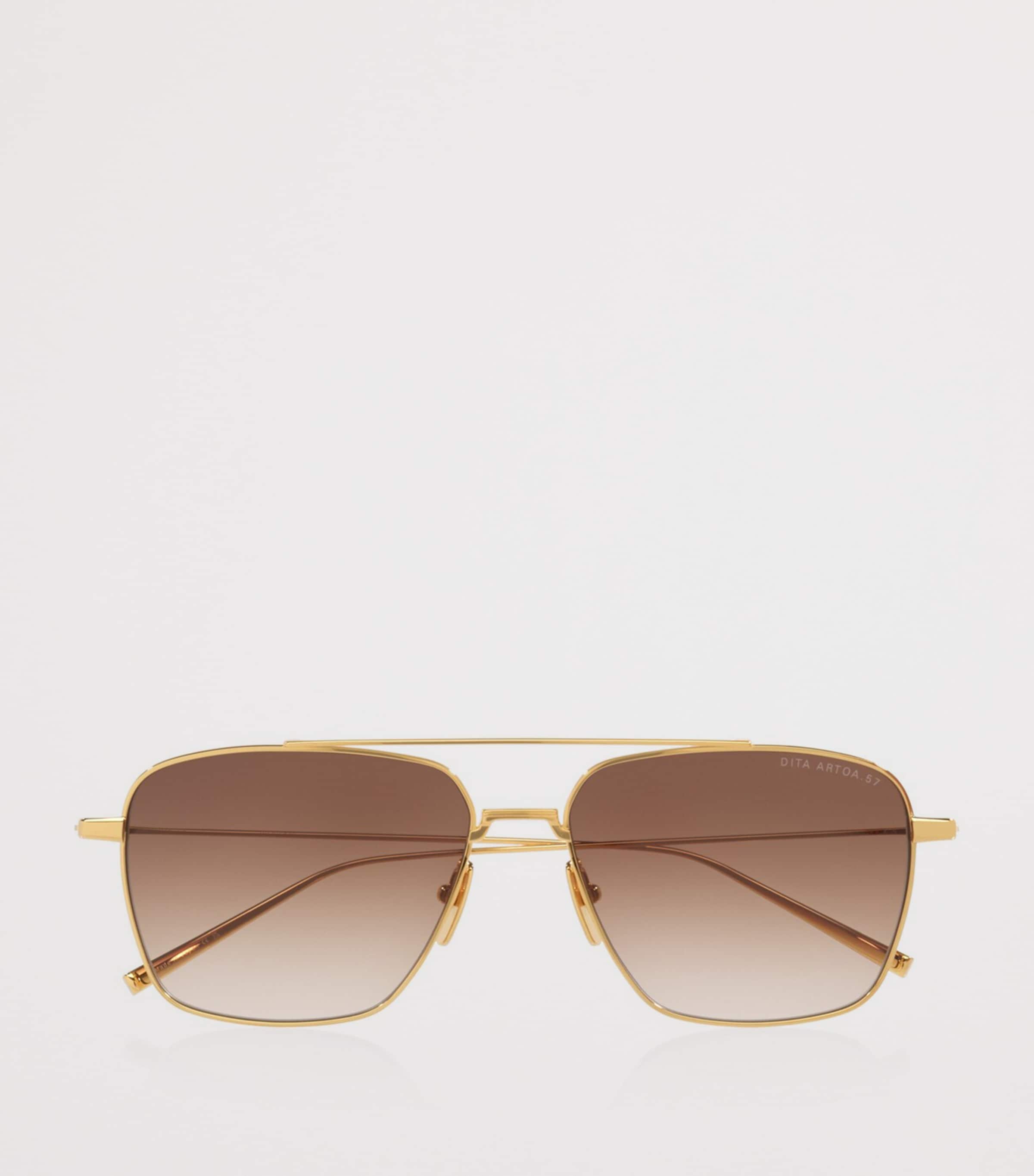 DITA Titanium Artoa 57X Pilot Sunglasses Gold Image 5