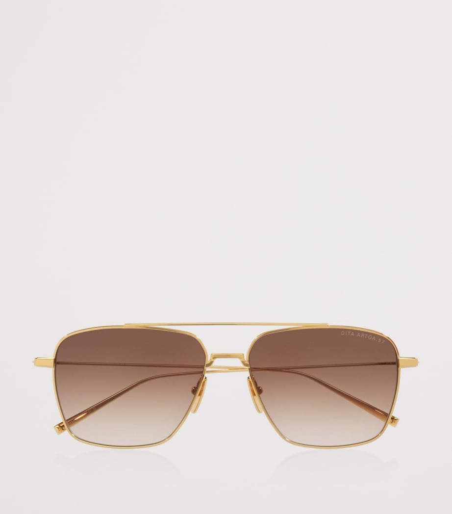 DITA Titanium Artoa 57X Pilot Sunglasses Gold Image 5