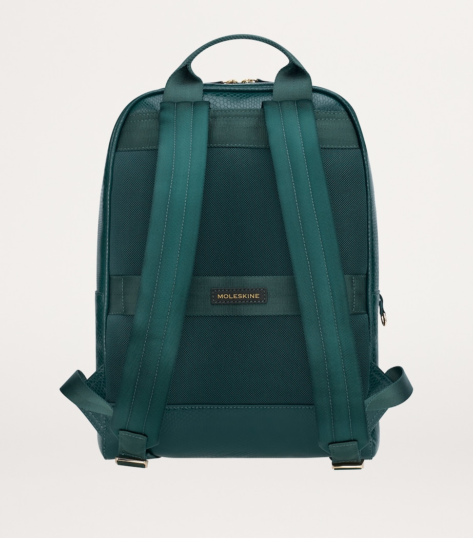 Vegan Leather Precious & Ethical Backpack GREEN Image 7