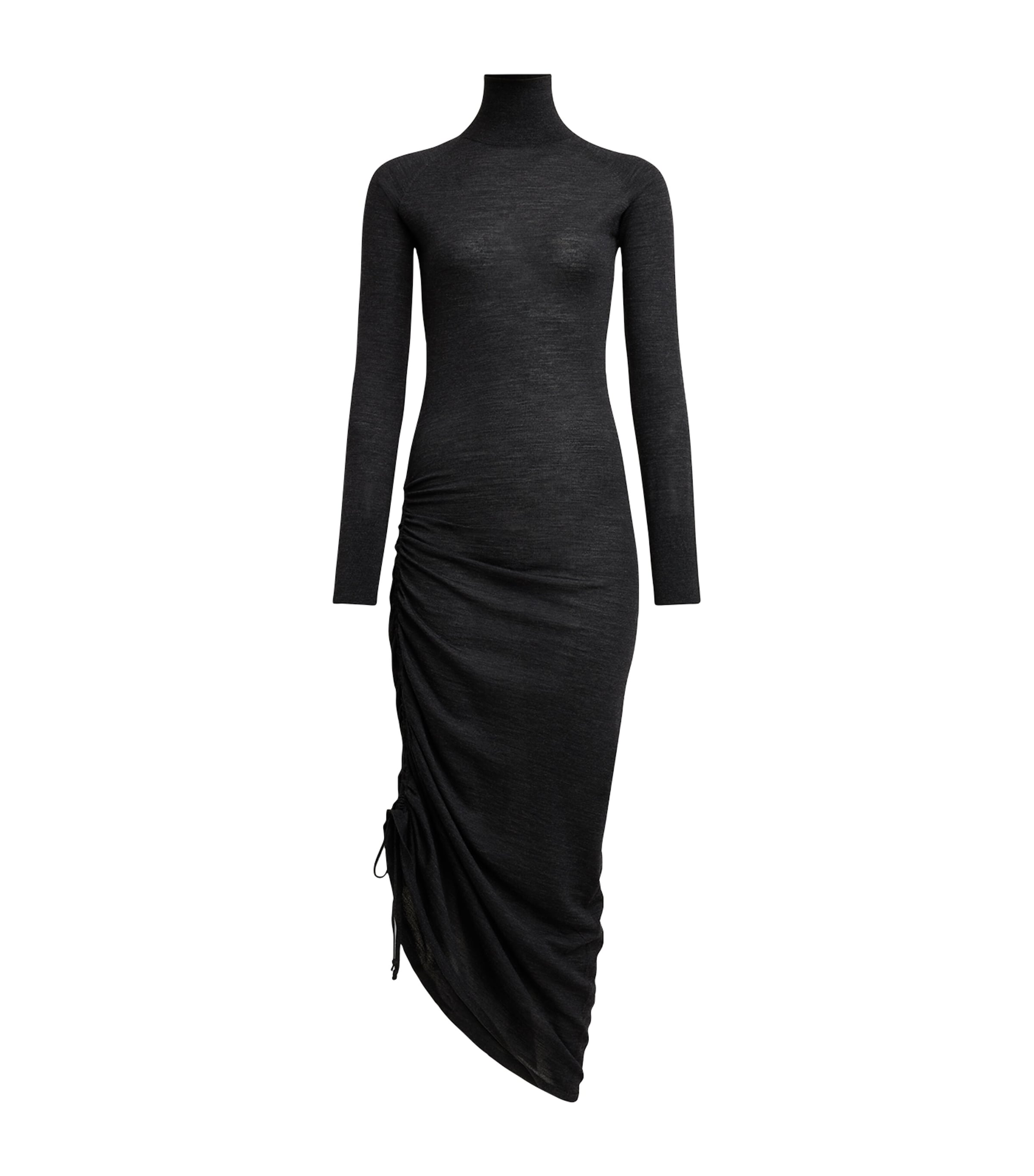 ALAÏA RUCHED MIDI DRESS 