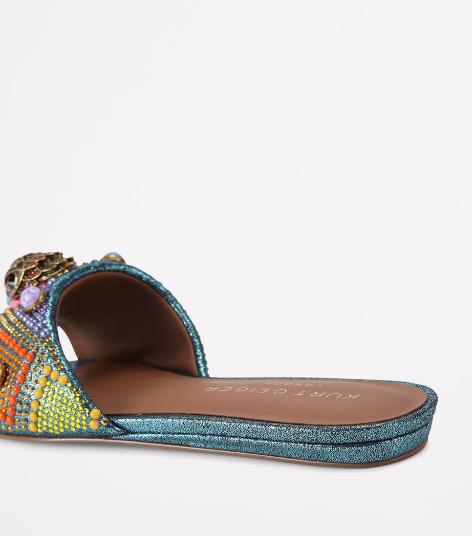 Leather Kensington Flat Sandals TURQ OTHER Image 2