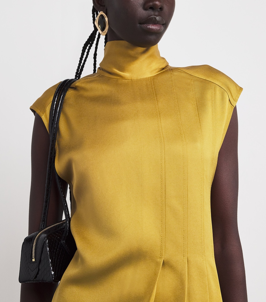 Crepe Sandy Mini Dress AMBER Image 4