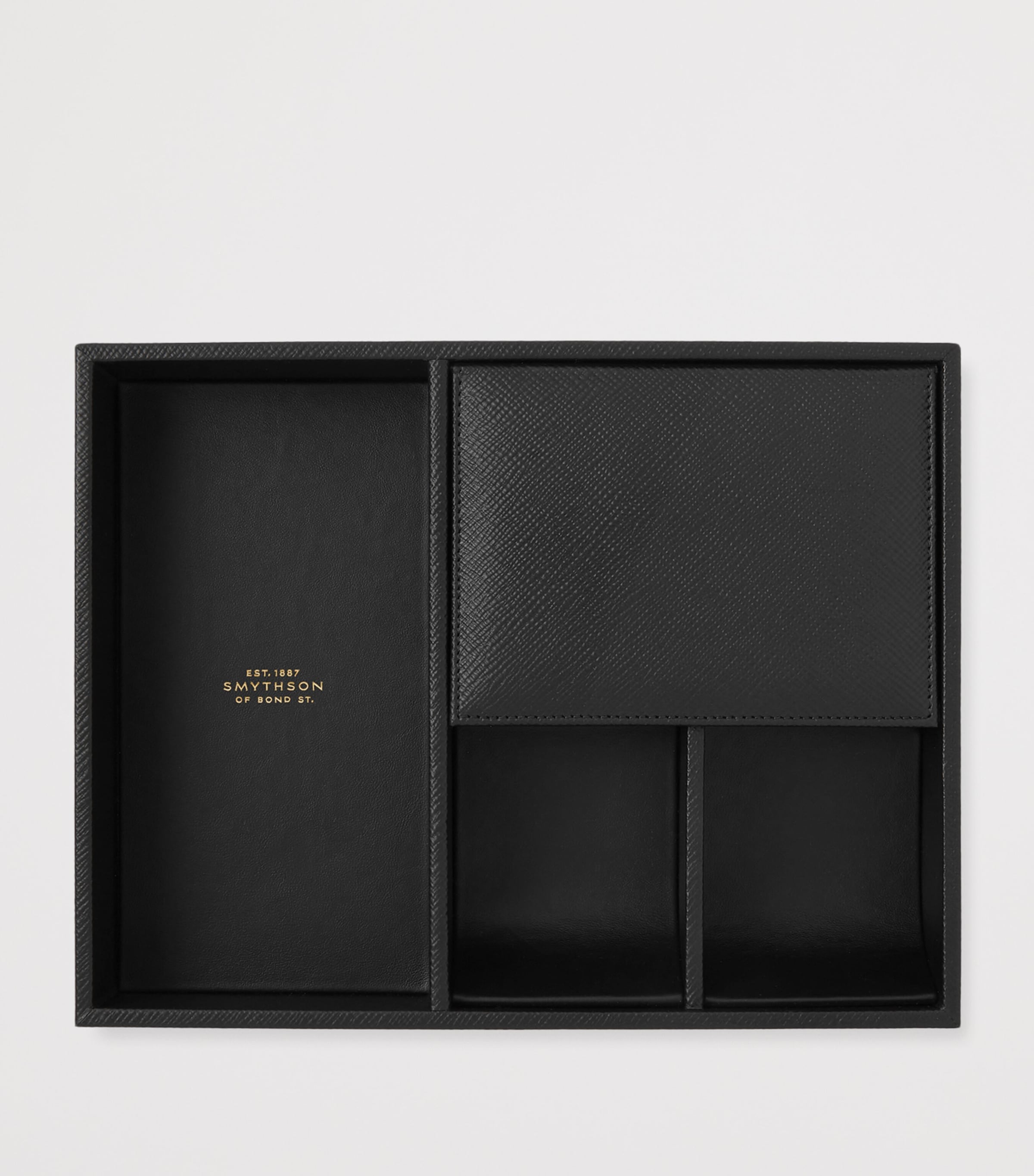 Panama Leather Valet Tray BLK Image 2