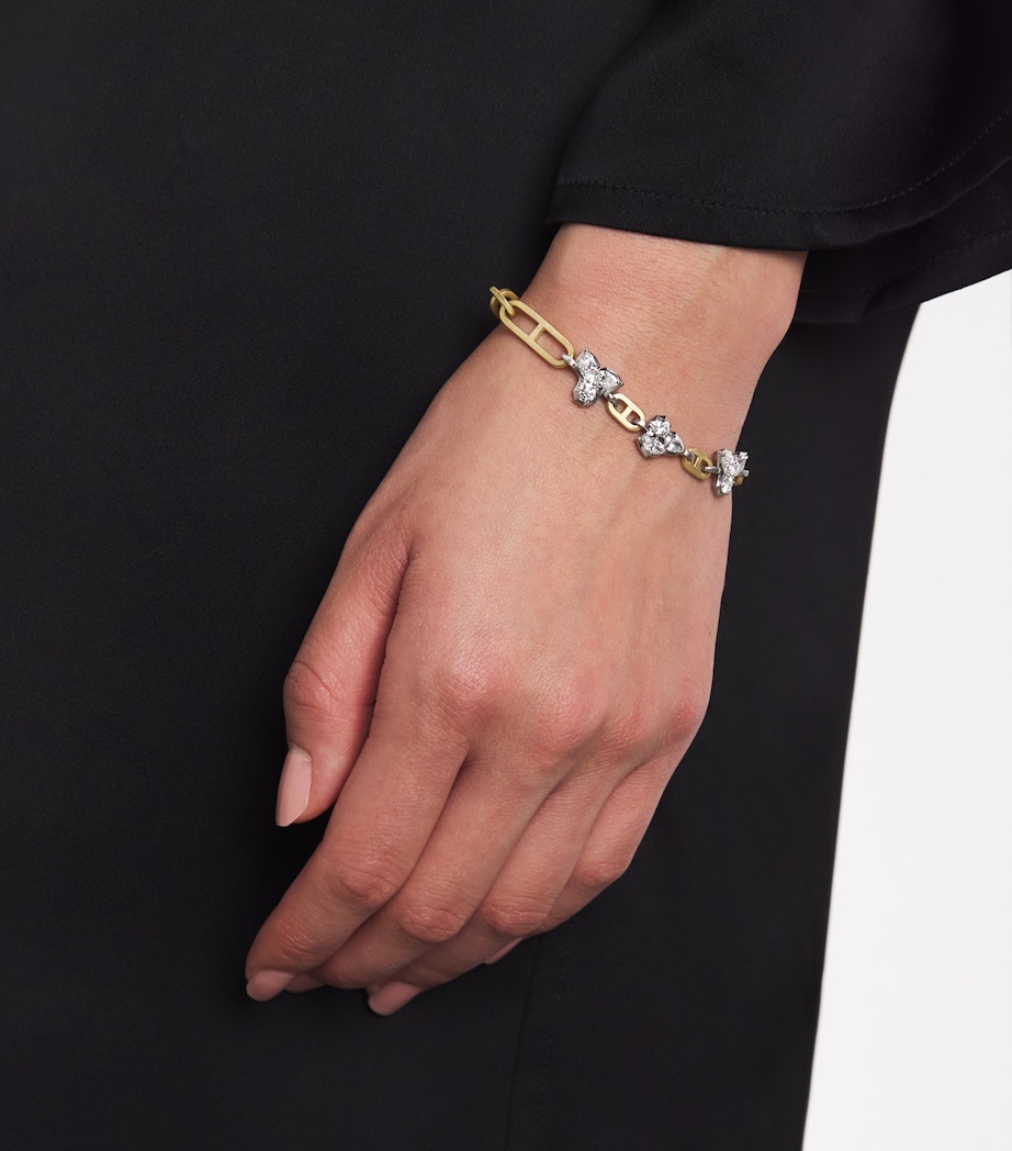 Jade Trau Yellow Gold, Platinum and Diamond Poppy Bracelet Yellow Gold Image 2