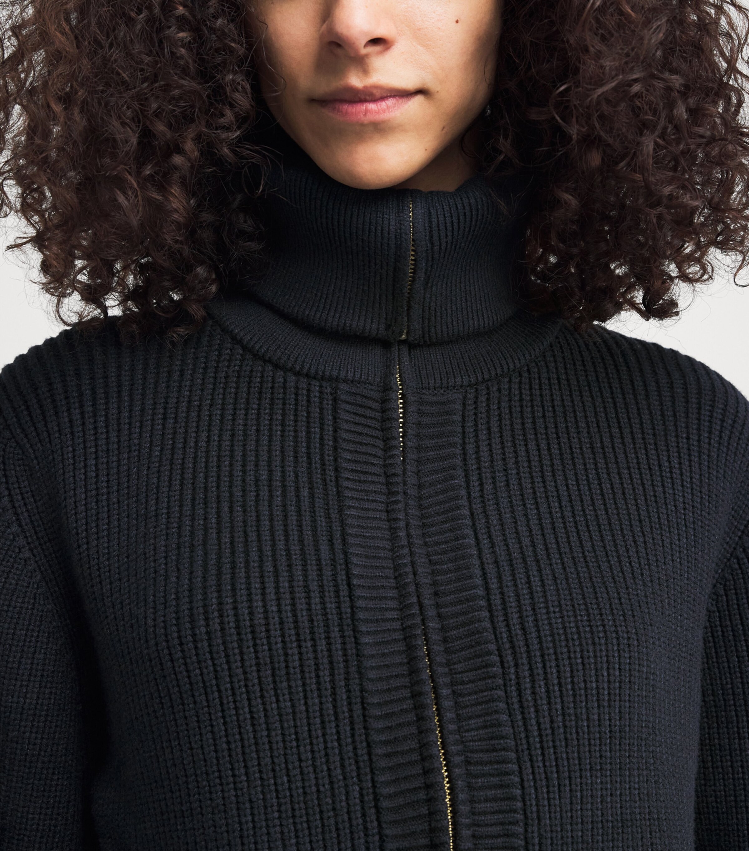 Varley Womens Ribbed Half-Zip Maura Sweater Navy Image 7