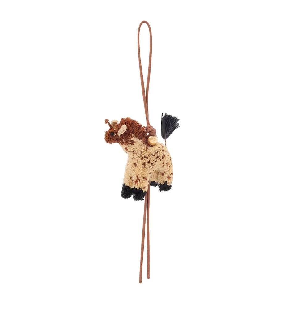 LOEWE x Paula's Ibiza Raffia Giraffe Charm Brown Image 1