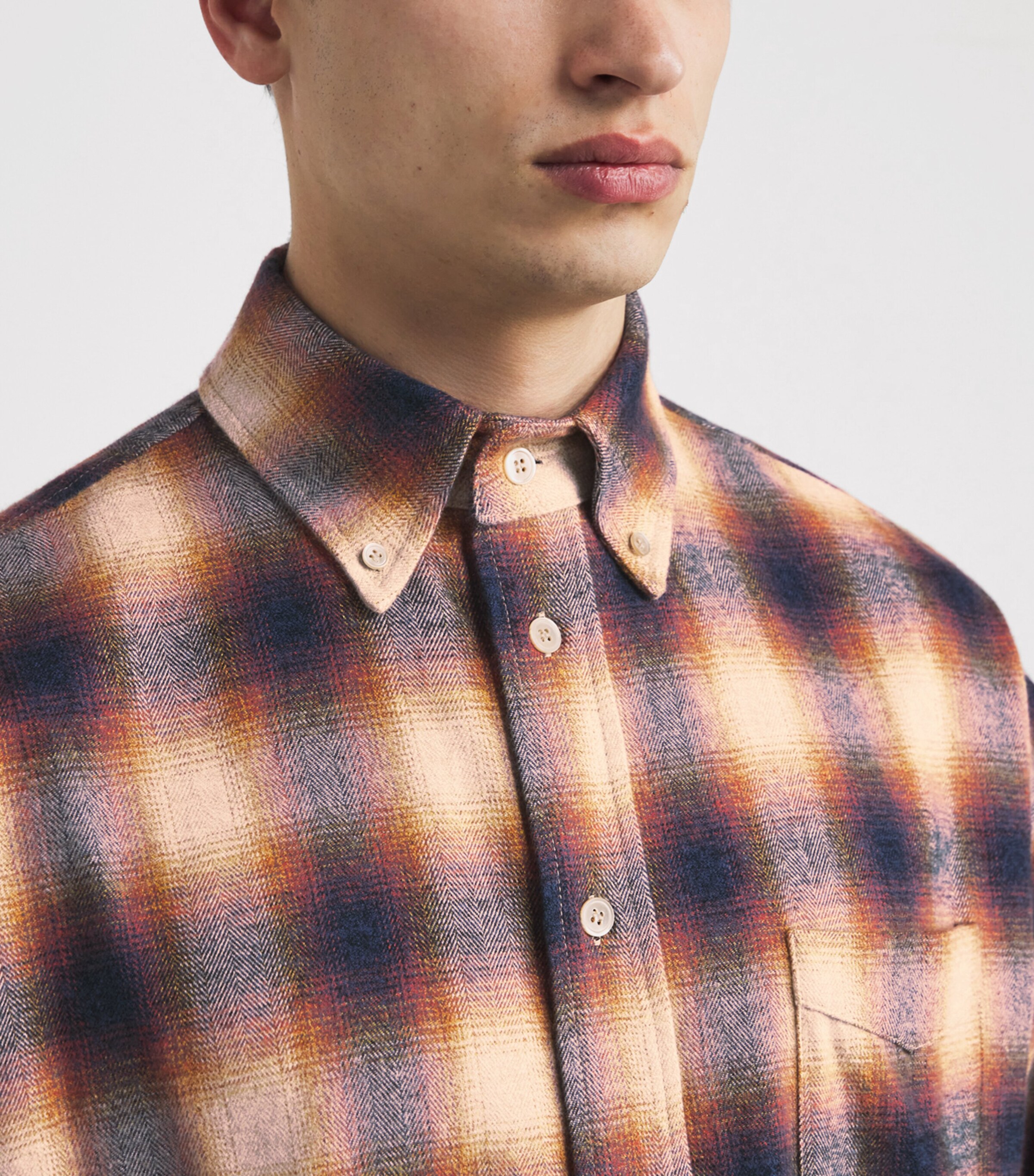 Cotton Flannel Check Rocco Shirt MULTI CHECK Image 6