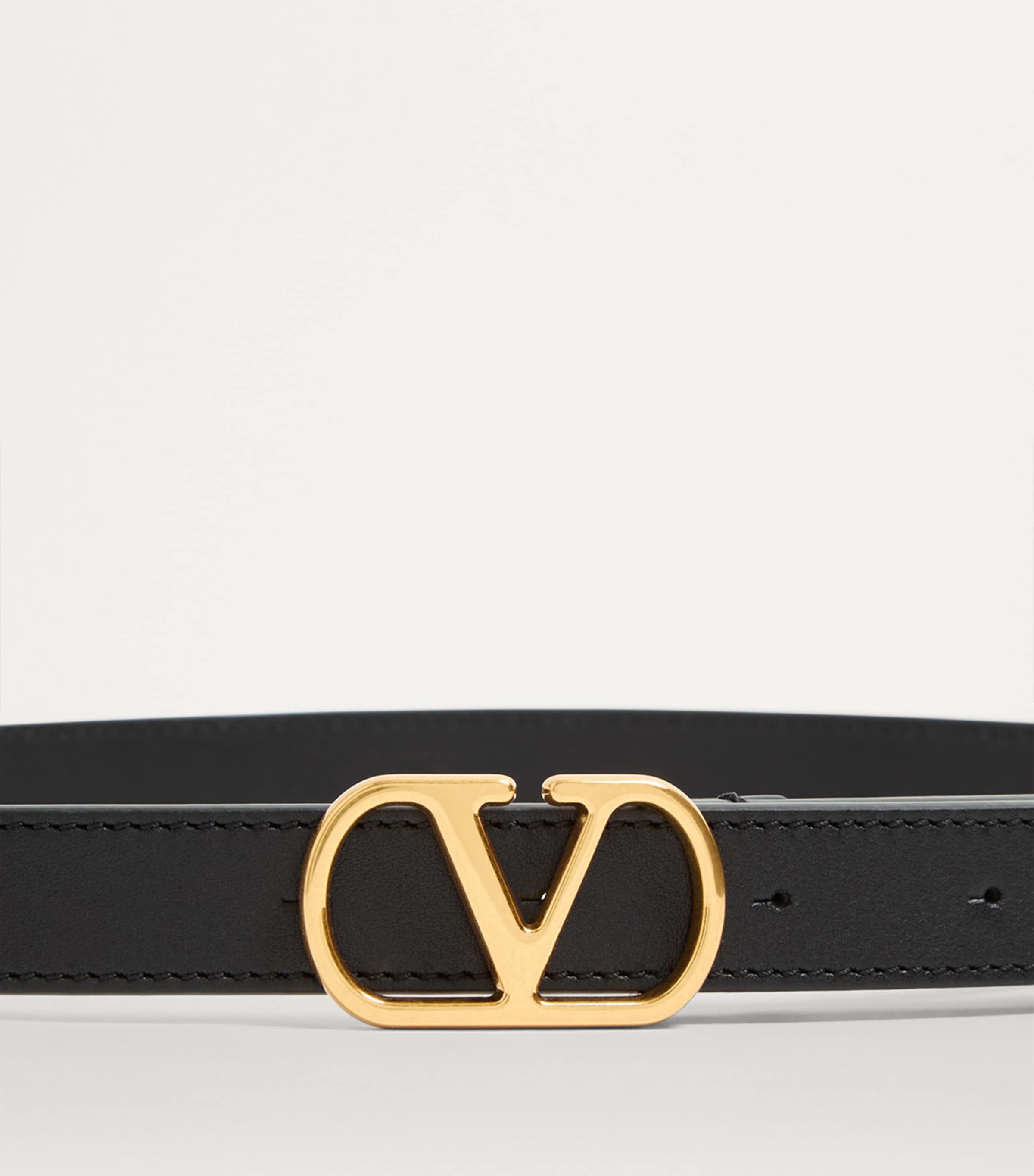 Leather VLogo Signature Belt 0NO Image 3