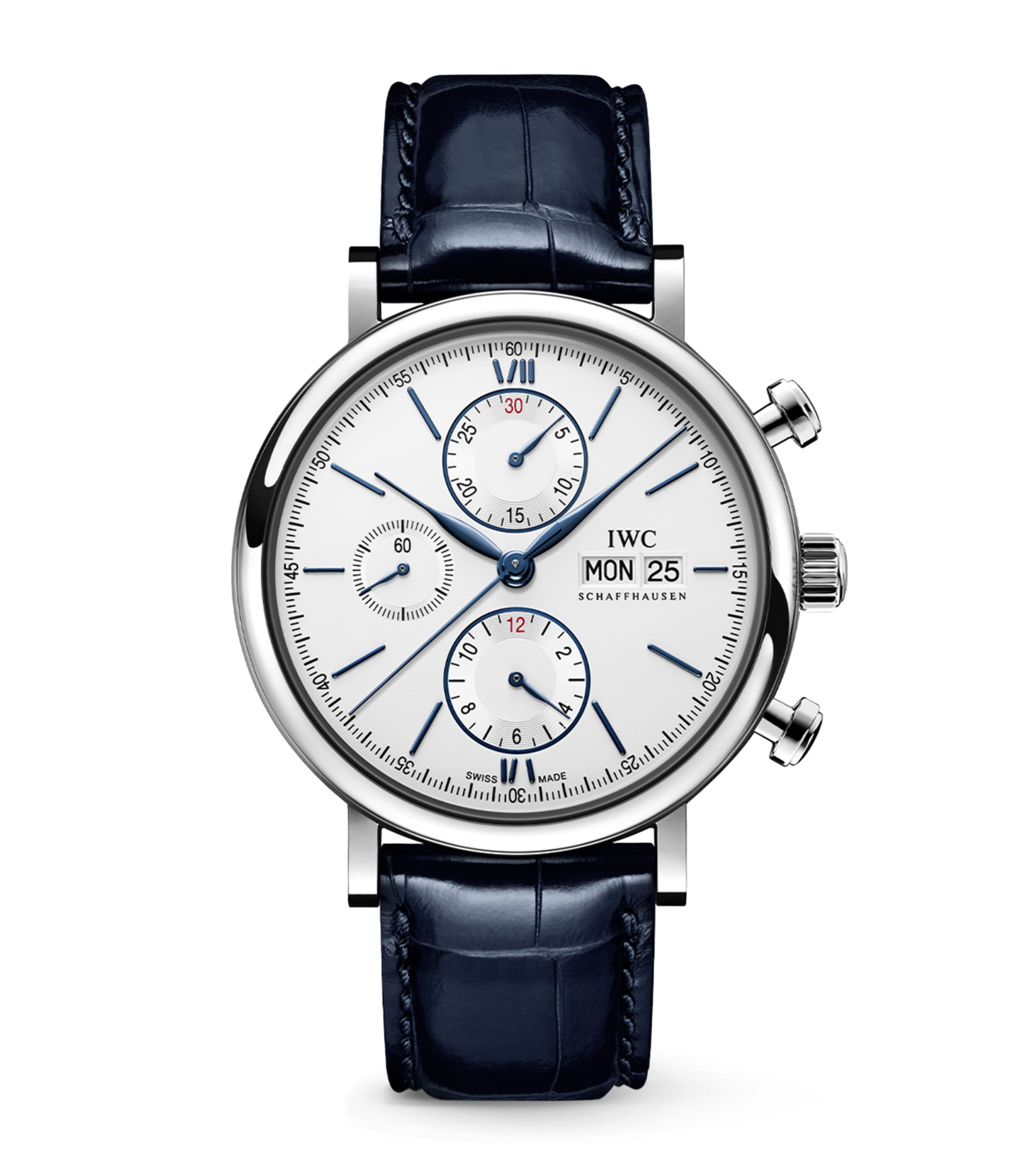 IWC Schaffhausen Stainless Steel Portofino Chronograph Watch 42mm | Fine Watches | Mens Fine Watches